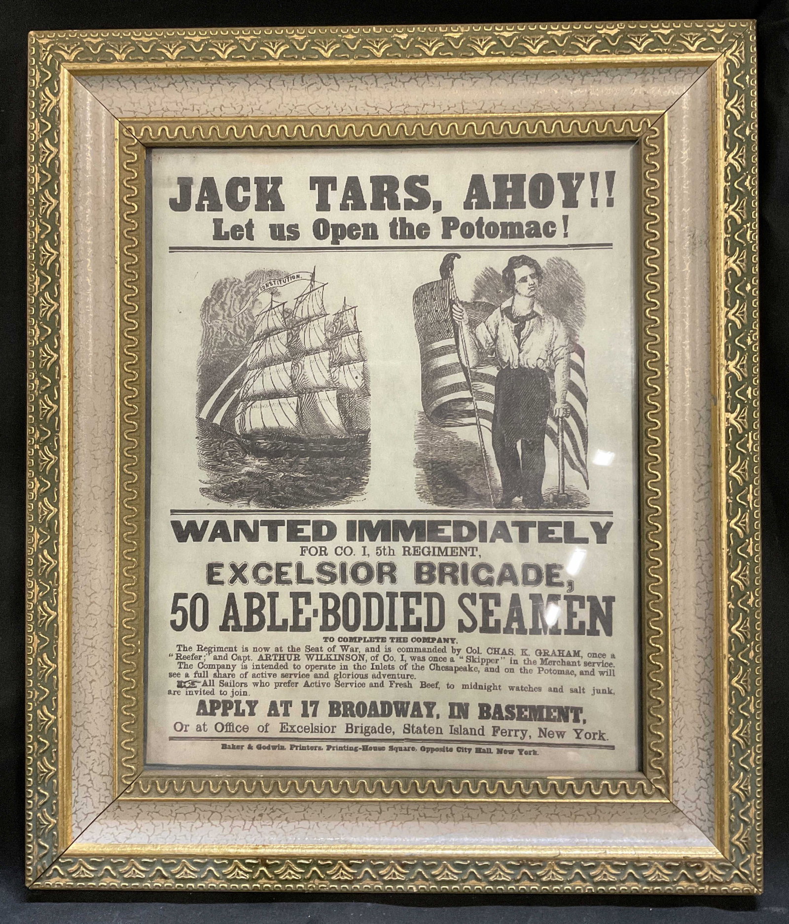 Framed Excelsior Brigade Poster Reproduction Print (1 of 6)
