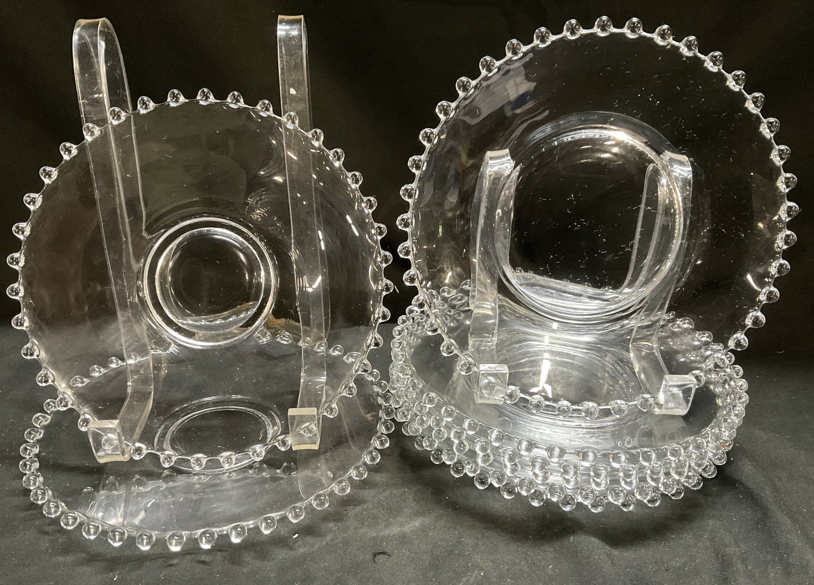 Lt8 VTG Imperial Glass Candlewick Pattern Plates+ (1 of 8)