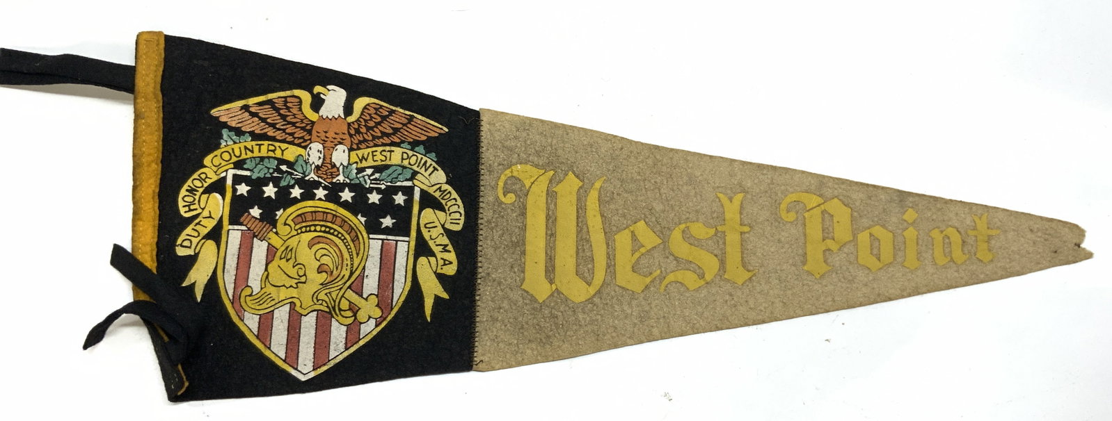 Vtg West Point Felt Pennant Flag, USMA (1 of 5)