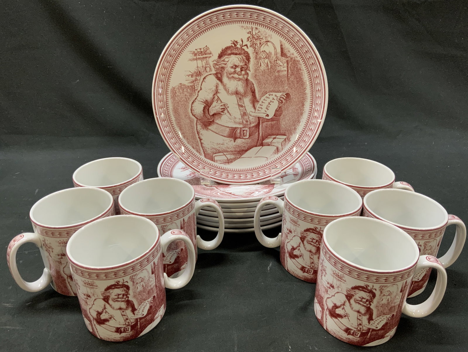 Vtg 2004 Lt16 Spode Christmas Plates + Mugs (1 of 12)