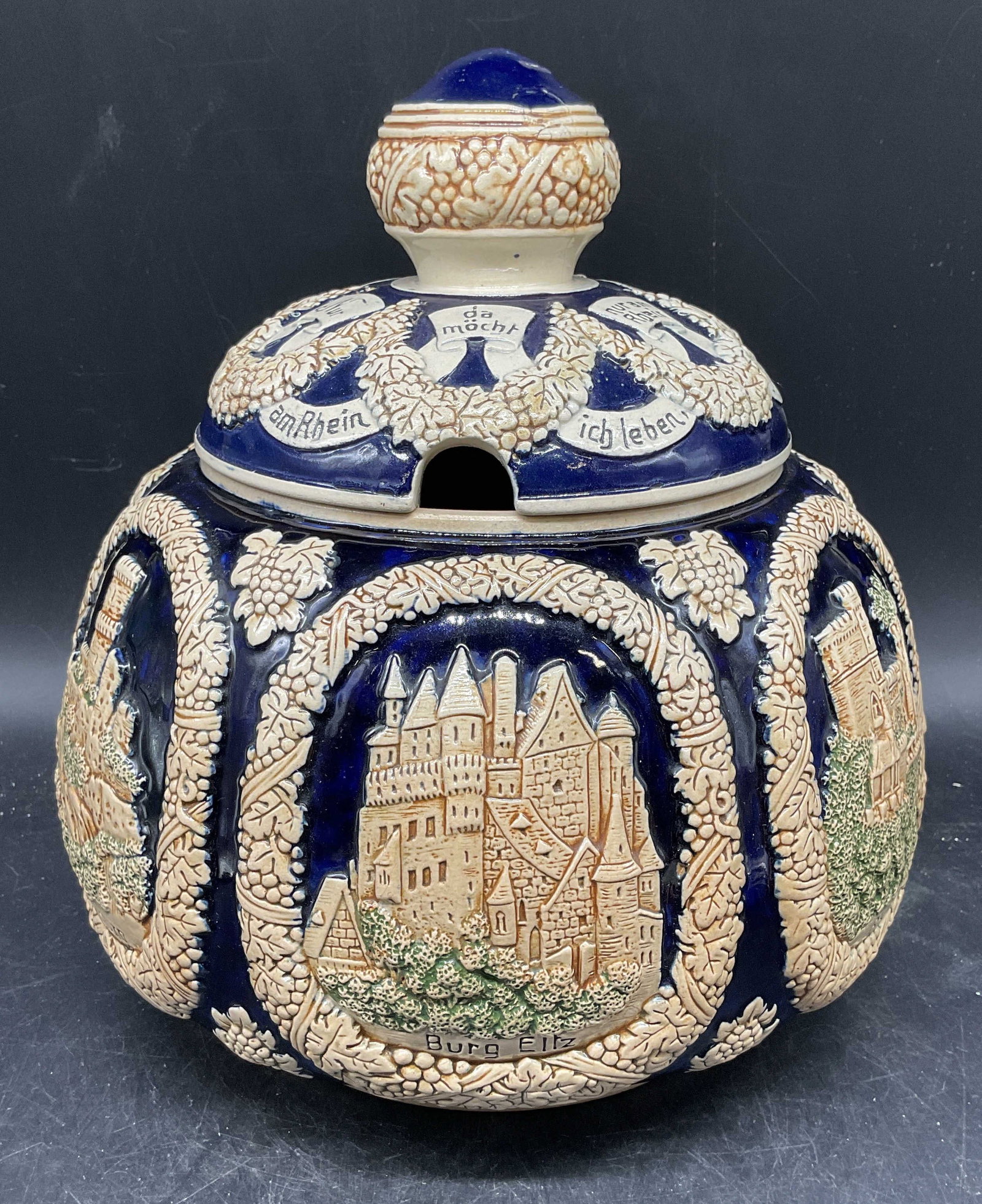German Castle Stoneware Punch Bowl Tureen (1 of 7)