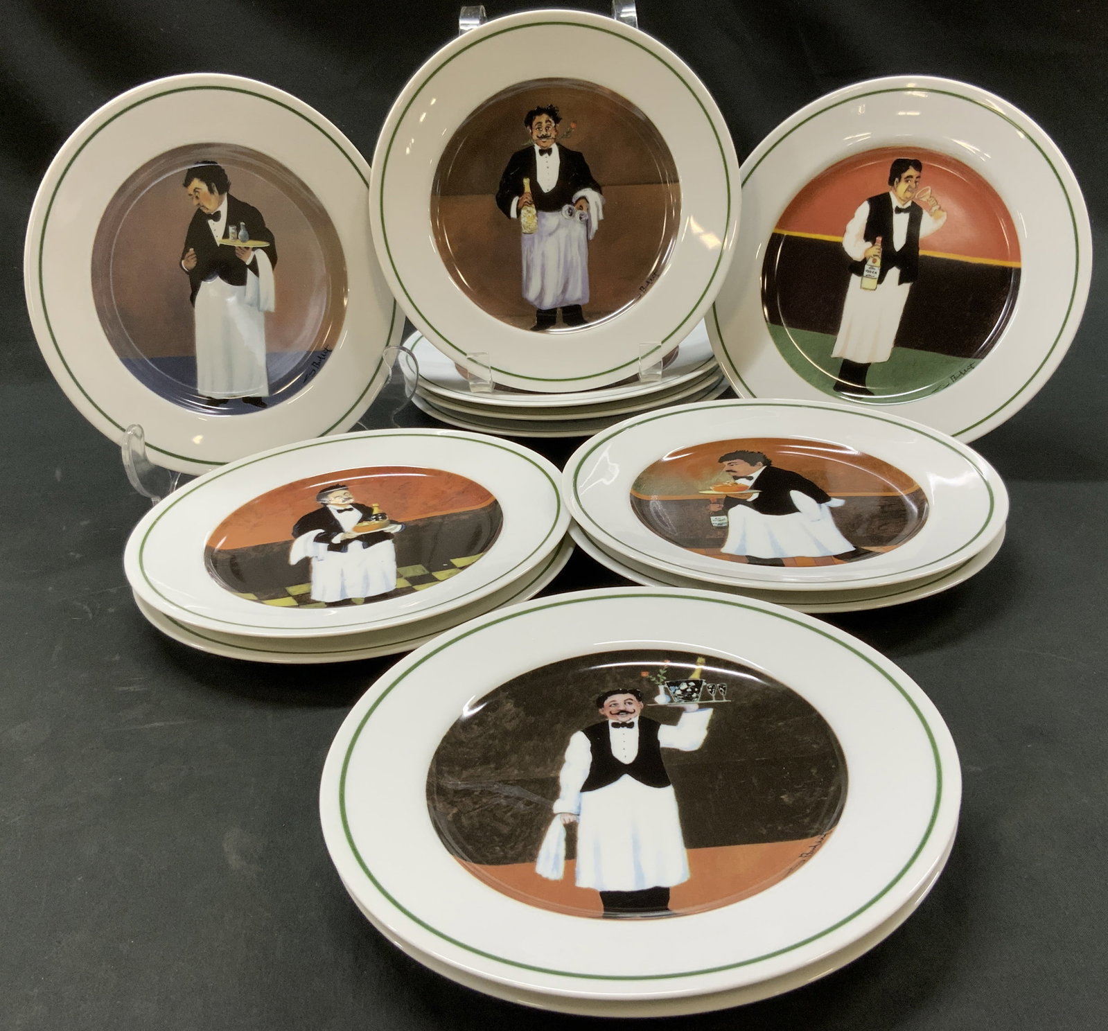 Vtg Lt12 Williams-Sonoma Sommelier Porc. Plates (1 of 11)