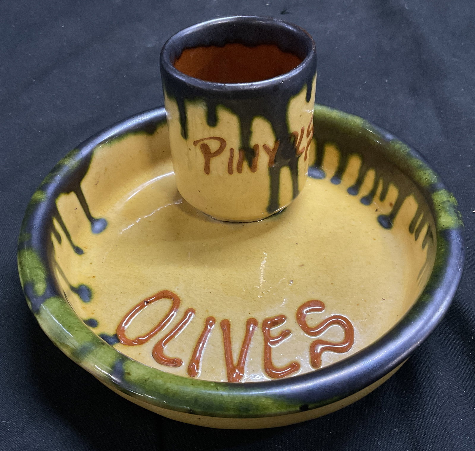 Spanish Drip Glaze Tapas Pottery (1 of 8)