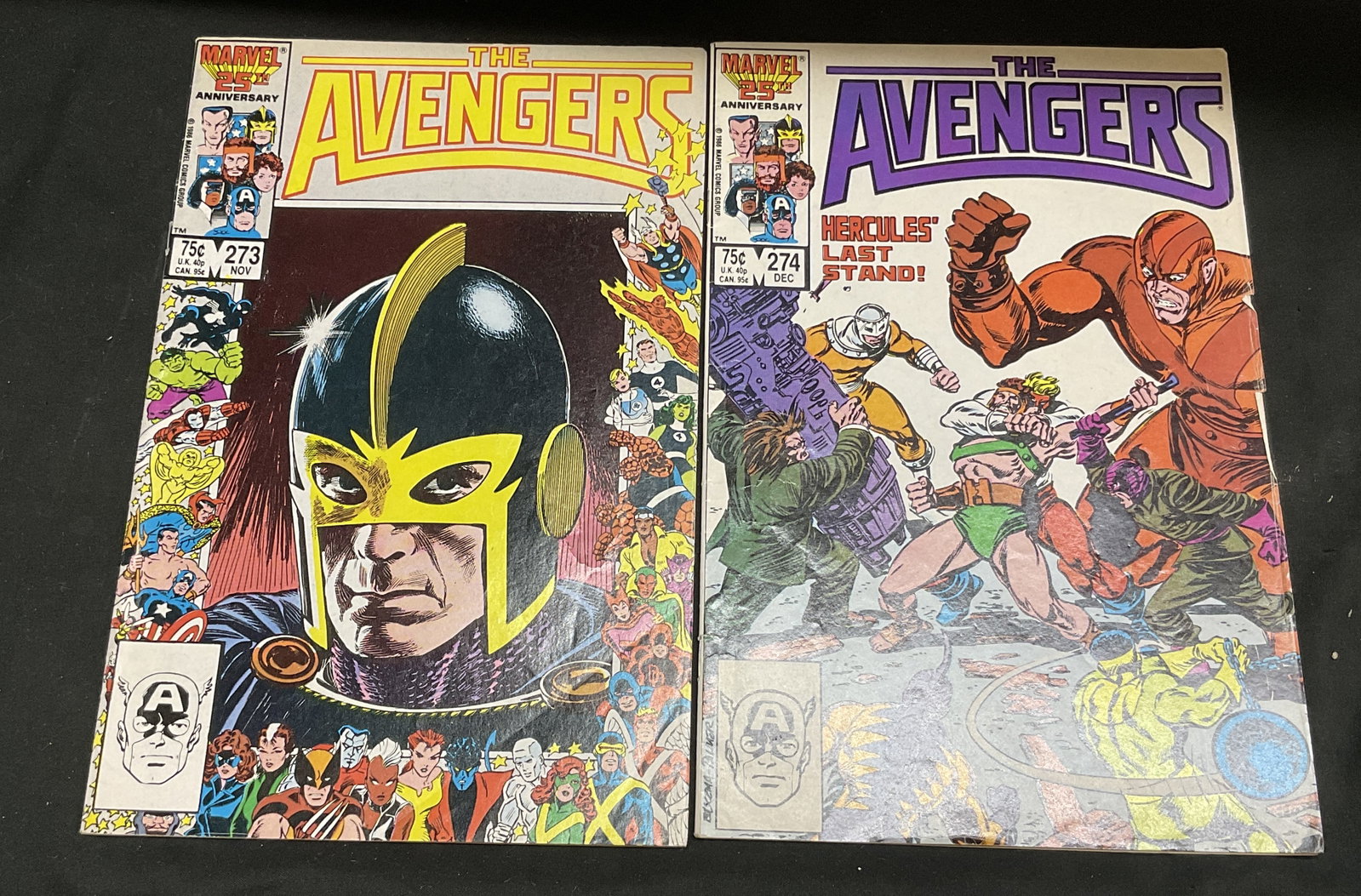 Lot2 1986 Marvel The Avengers Comic Books (1 of 12)