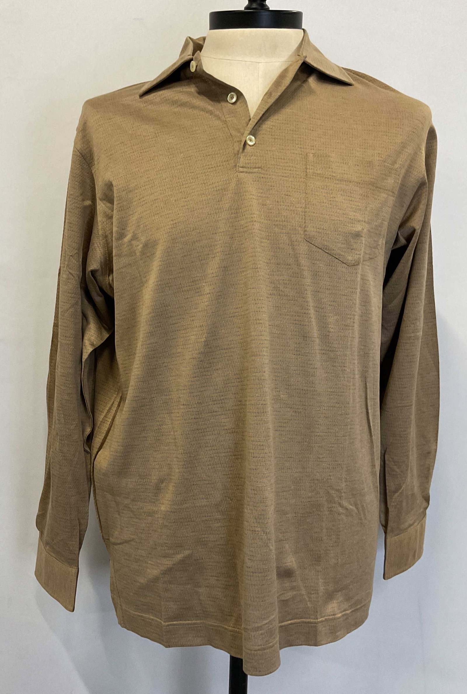 Como long sleeve houndstooth polo shirt (1 of 8)