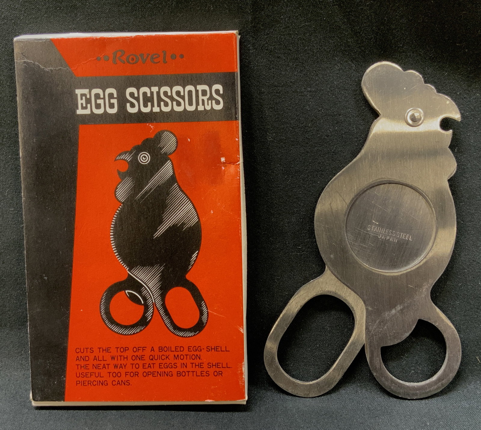 Vtg c.1950s Rovel Rooster Egg Multitool NIB JP (1 of 8)