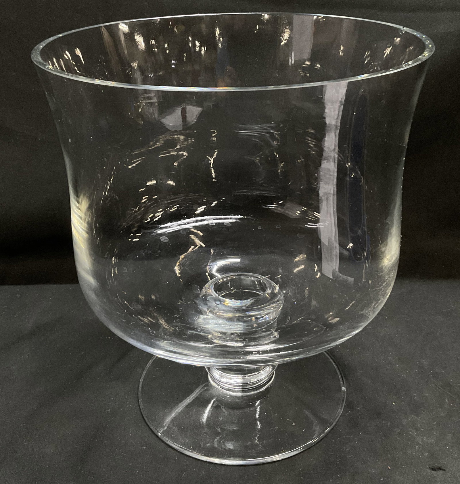 VINTAGE Clear Crystal Trifle Bowl (1 of 7)