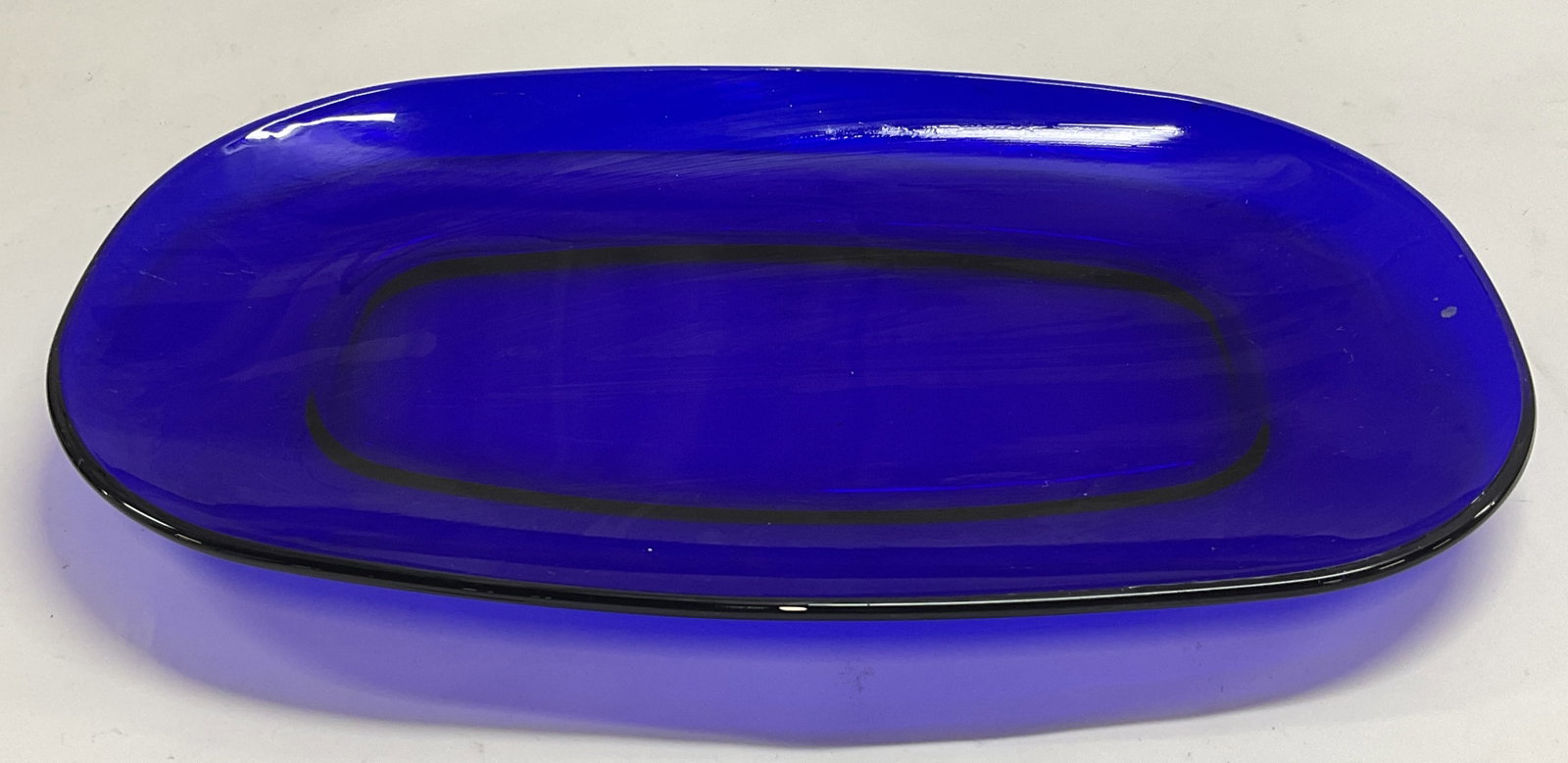 VTG Bormioli Rocco Duralex Cobalt Platter FRANC (1 of 7)