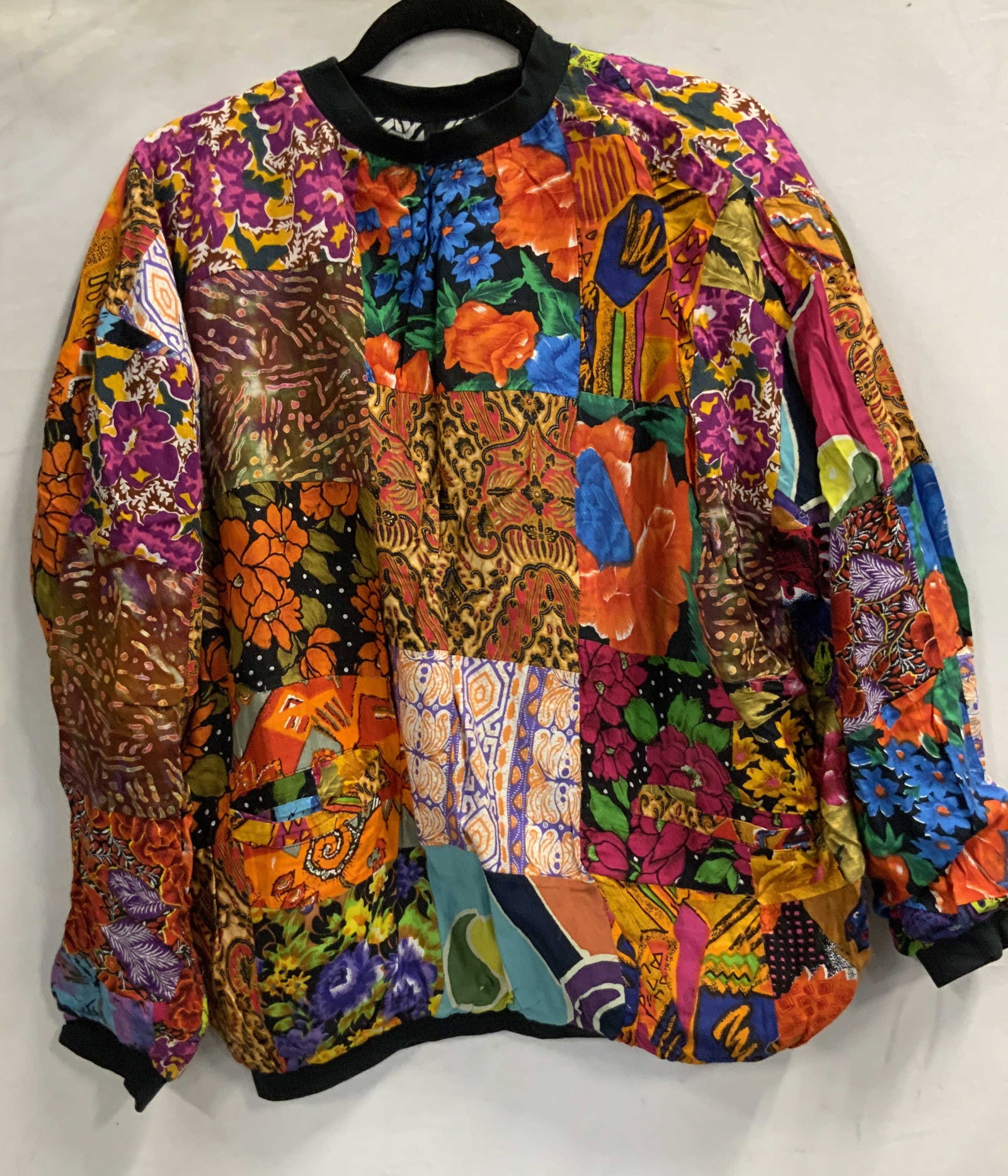 Vintage reversible patchwork long sleeve shirt (1 of 5)