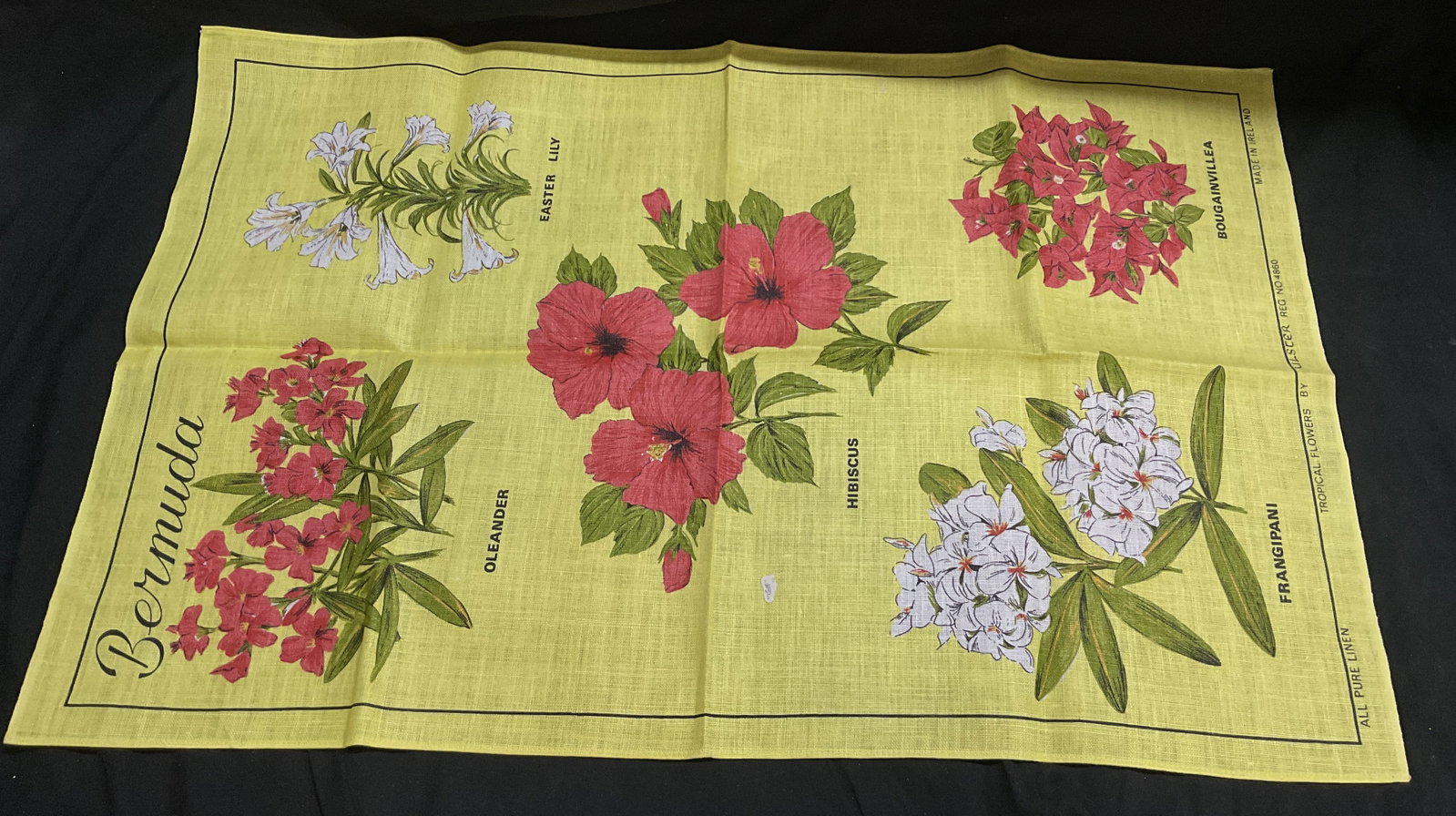 VTG Ulster Weavers Flowers Bermuda Tea Towel IRLD (1 of 7)