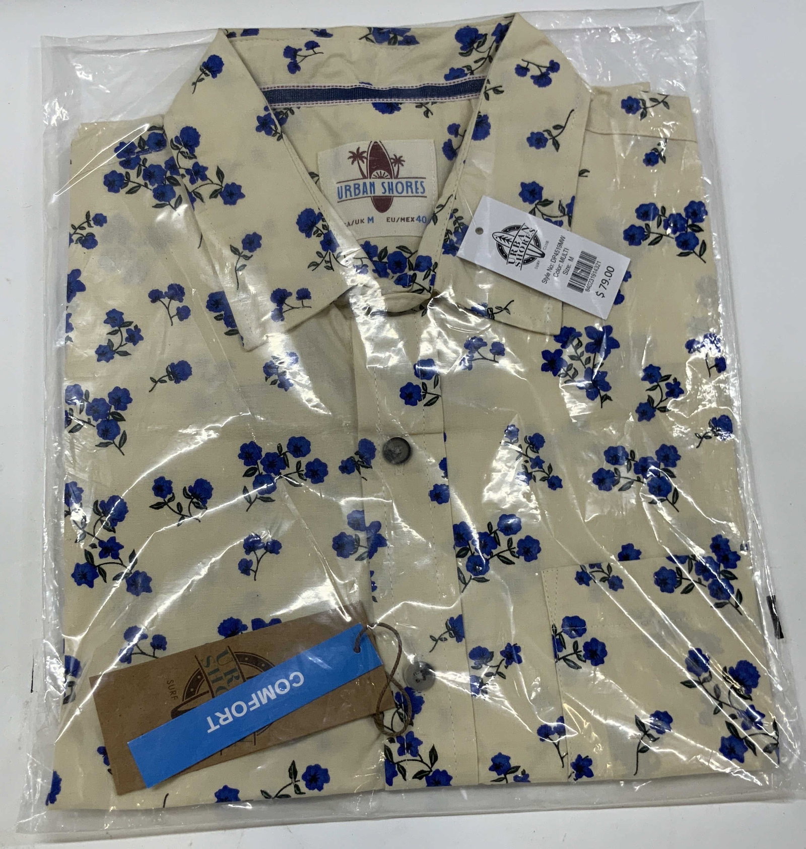 Urban Shorts floral button down NWT and packaging (1 of 6)