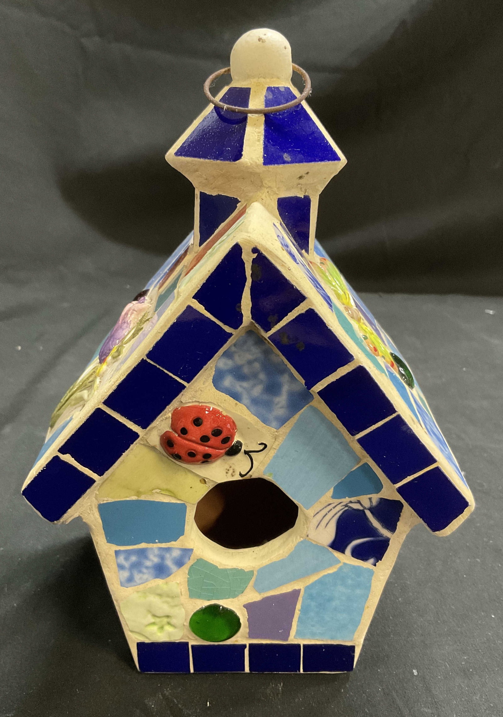 Handcrafted Colorful Mosaic Birdhouse (1 of 8)
