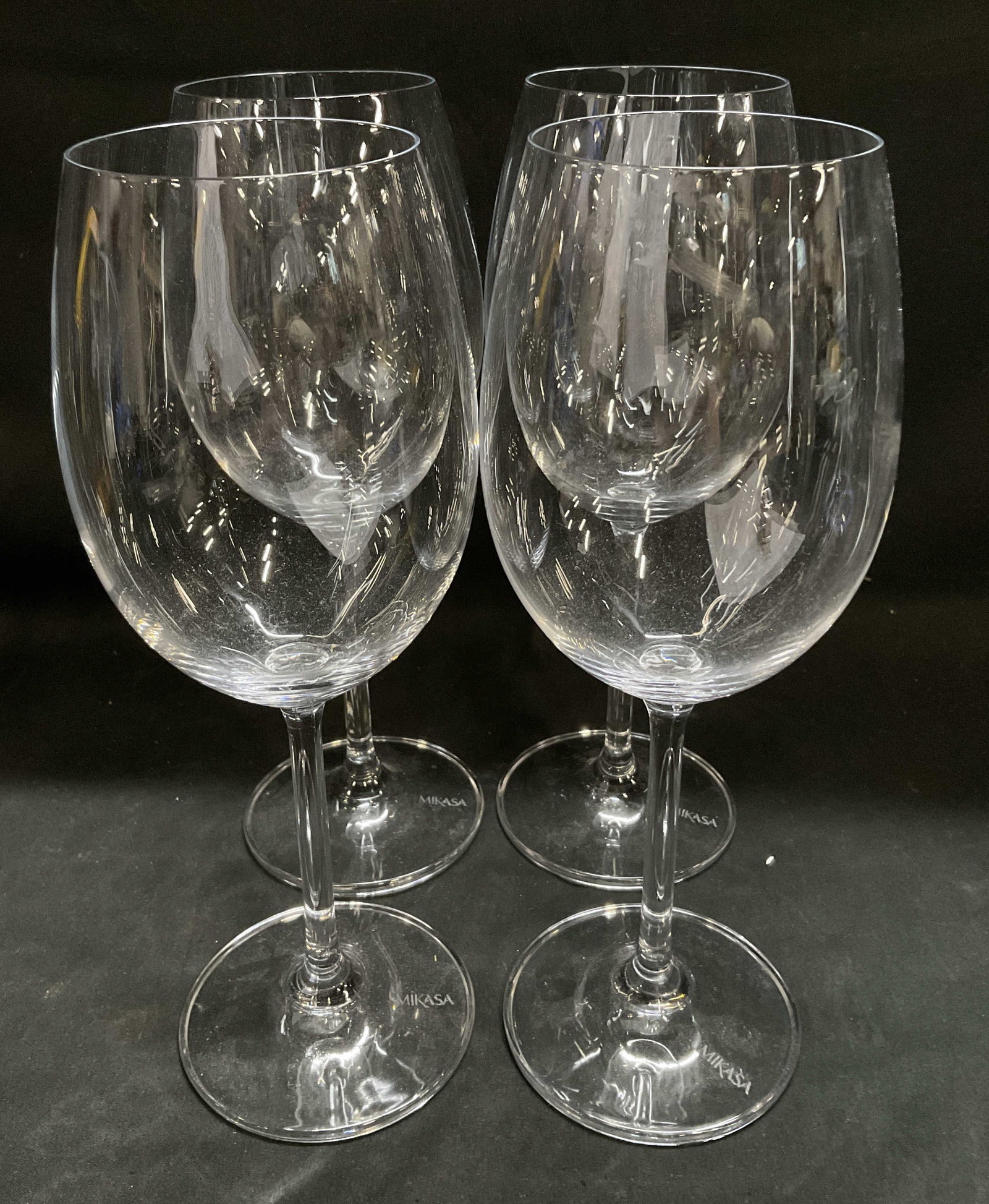 Lot4 Mikasa Clear Balloon Wine Glasses (1 of 6)