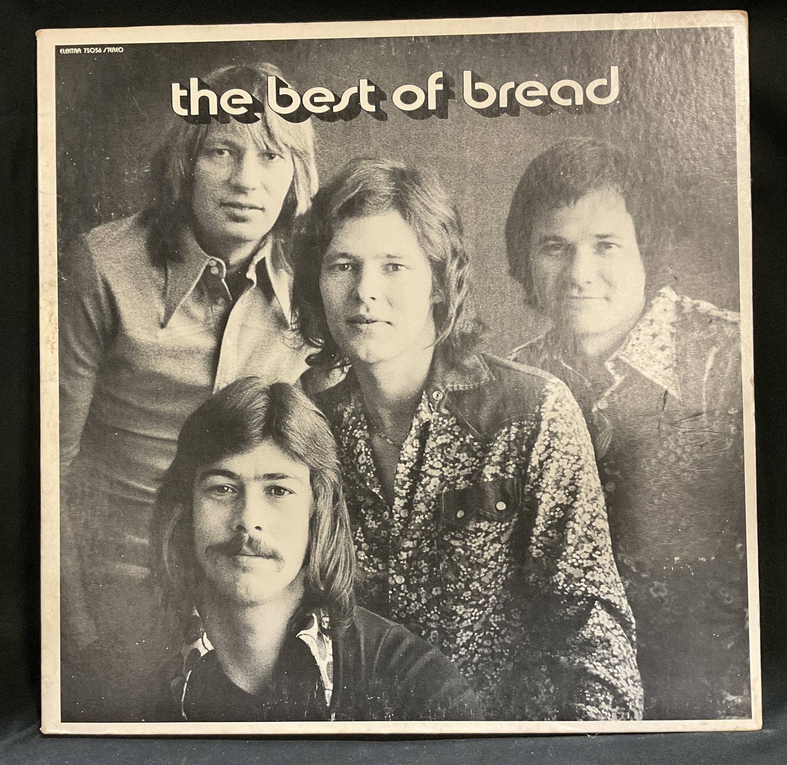 1973 Elektra Records The Best of Bread Vinyl: Vintage 1973 Elektra Records The Best of Bread Vinyl Album. Features Black and White Photos of Band on Cover and Inside. Illustrated Paper Sleeve. Some Aging and Scratching to Cover. Not Tested. Measu