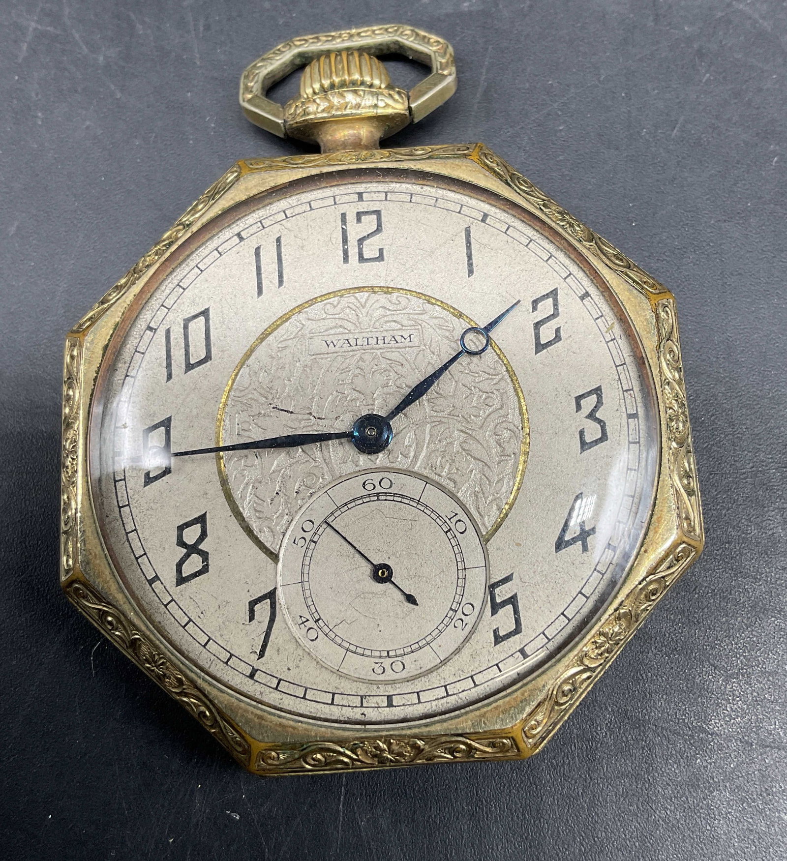 Antq Waltham Pocket Watch Octagonal Case (1 of 4)