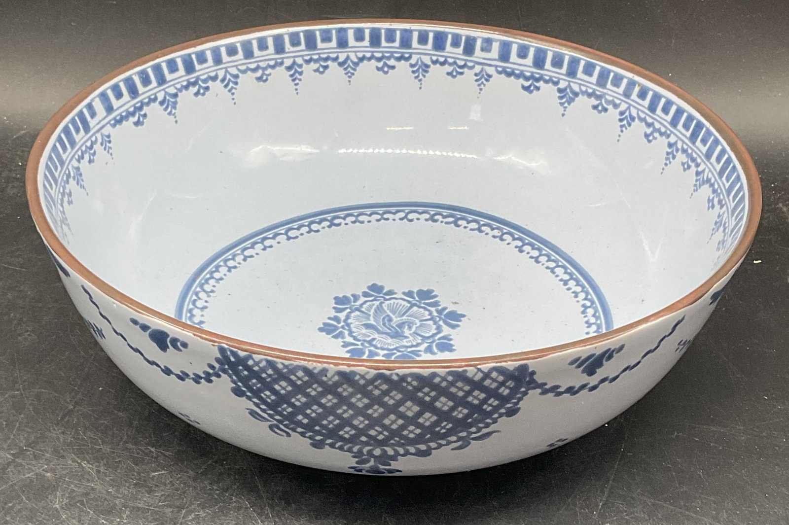 Boscobel Hand Painted Ceramic Bowl, Holland (1 of 6)