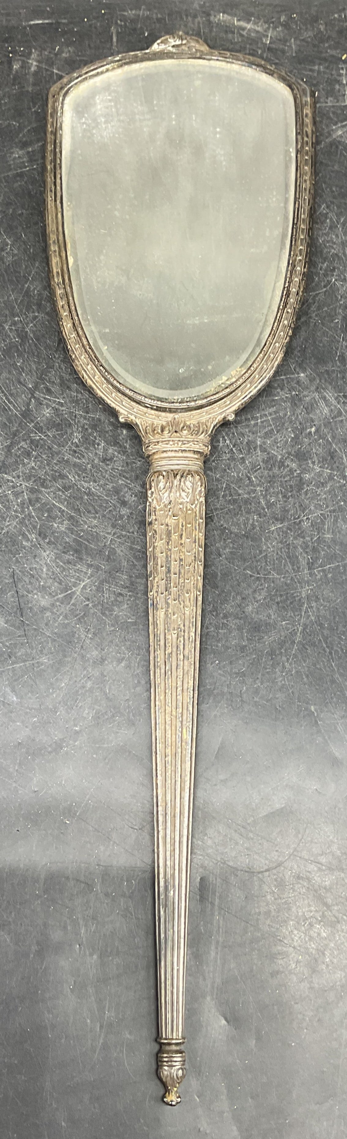 Antique Silver Plated Ornate Hand Mirror (1 of 7)