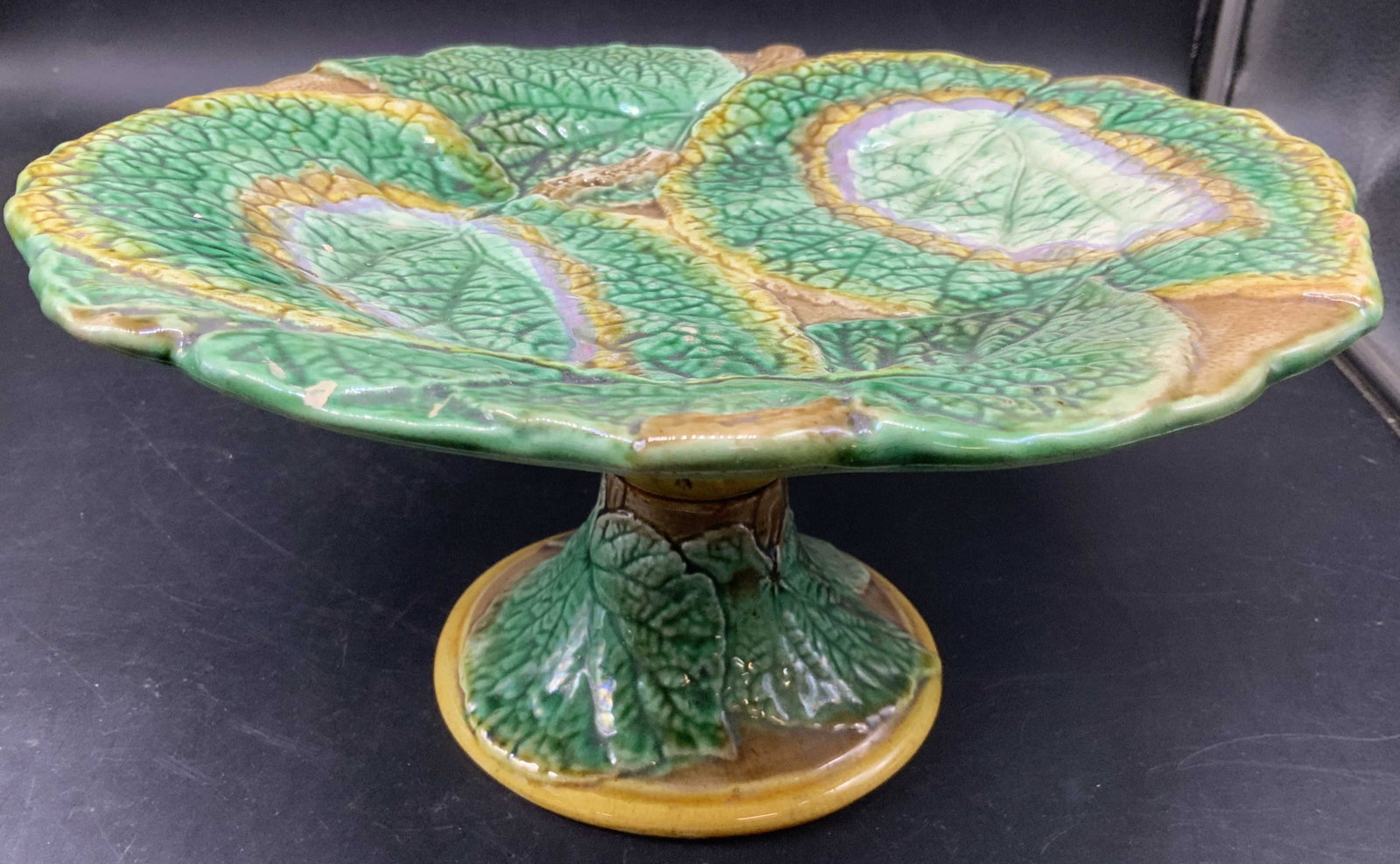 Antq English Majolica Centerpiece Compote (1 of 13)