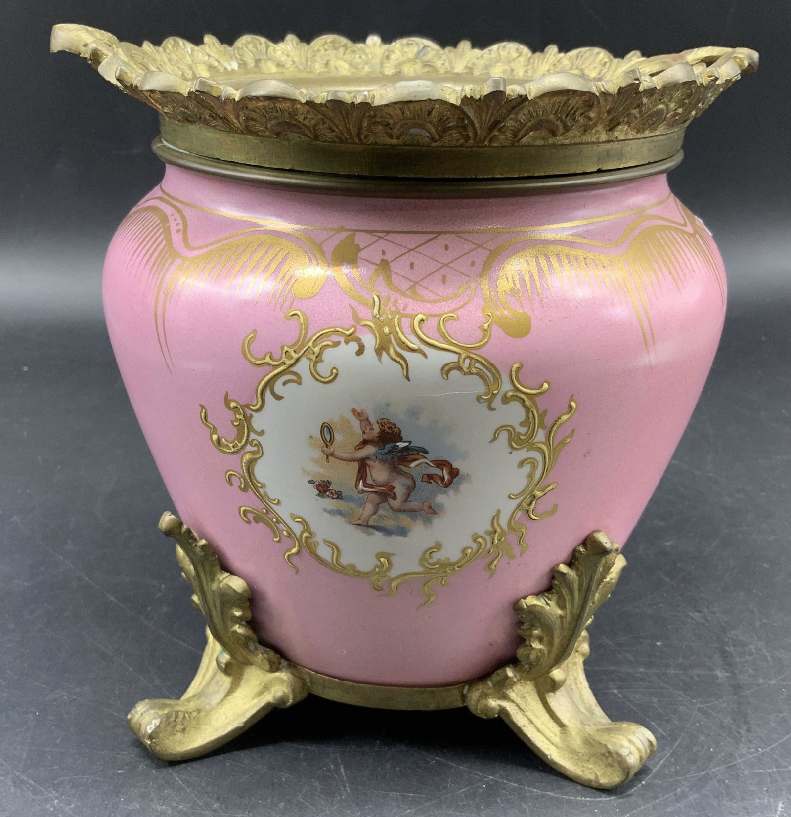 19thC French SEVRES Style Porcelain Ice Bucket (1 of 11)