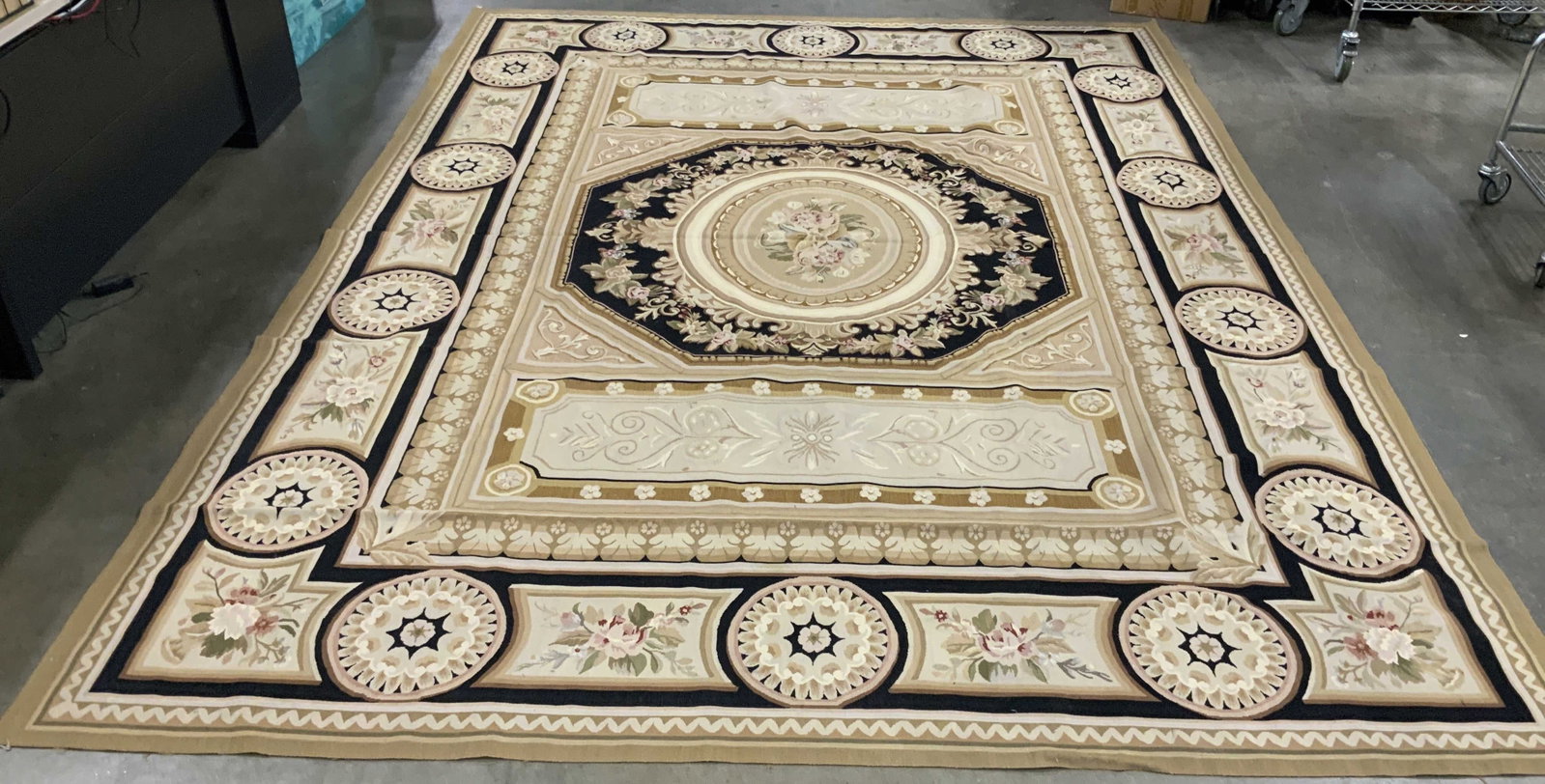 Antique Hand Made French Aubusson Carpet (1 of 13)