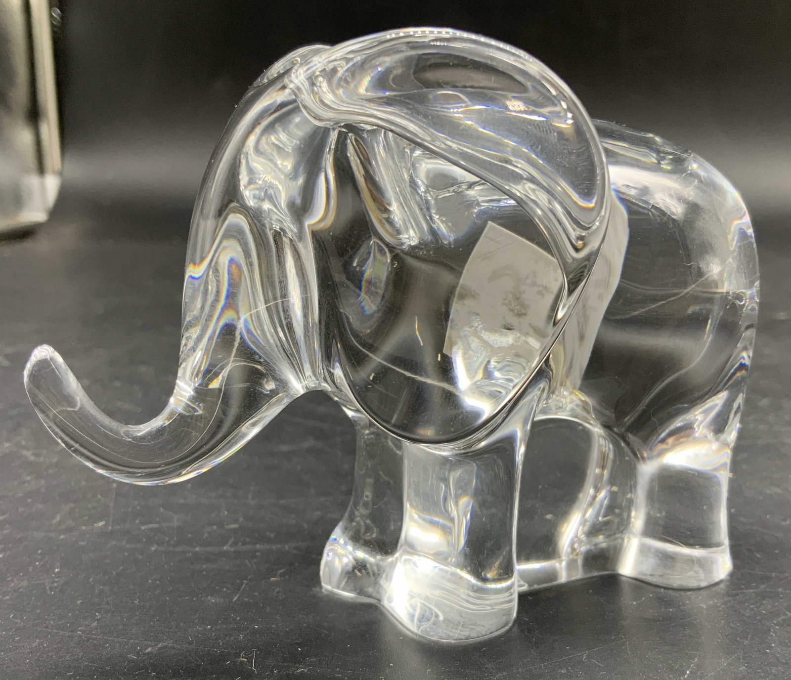 Baccarat Signed Crystal Elephant Figural, France (1 of 11)