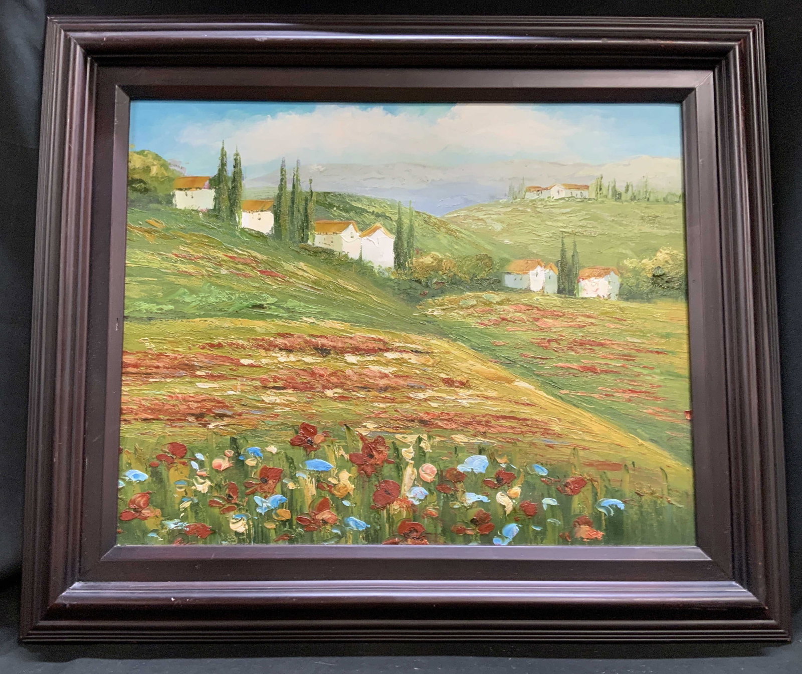 Vntg Tuscan Style Landscape PAINTING (1 of 11)