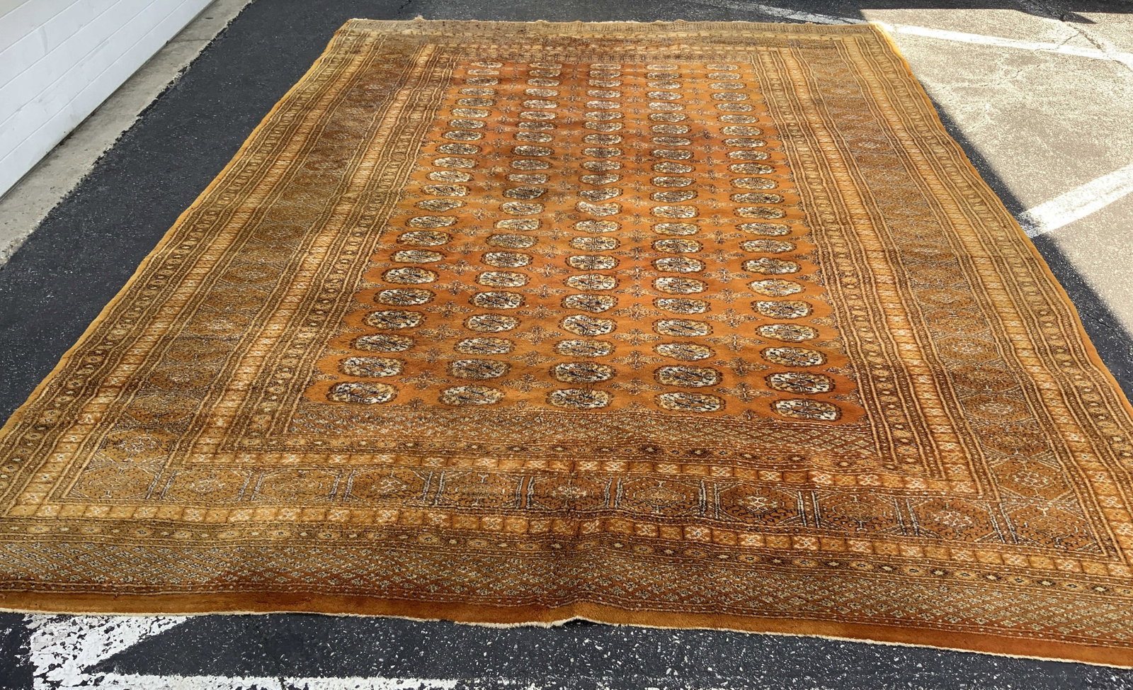 Room Size Bohkara Wool Carpet Orange