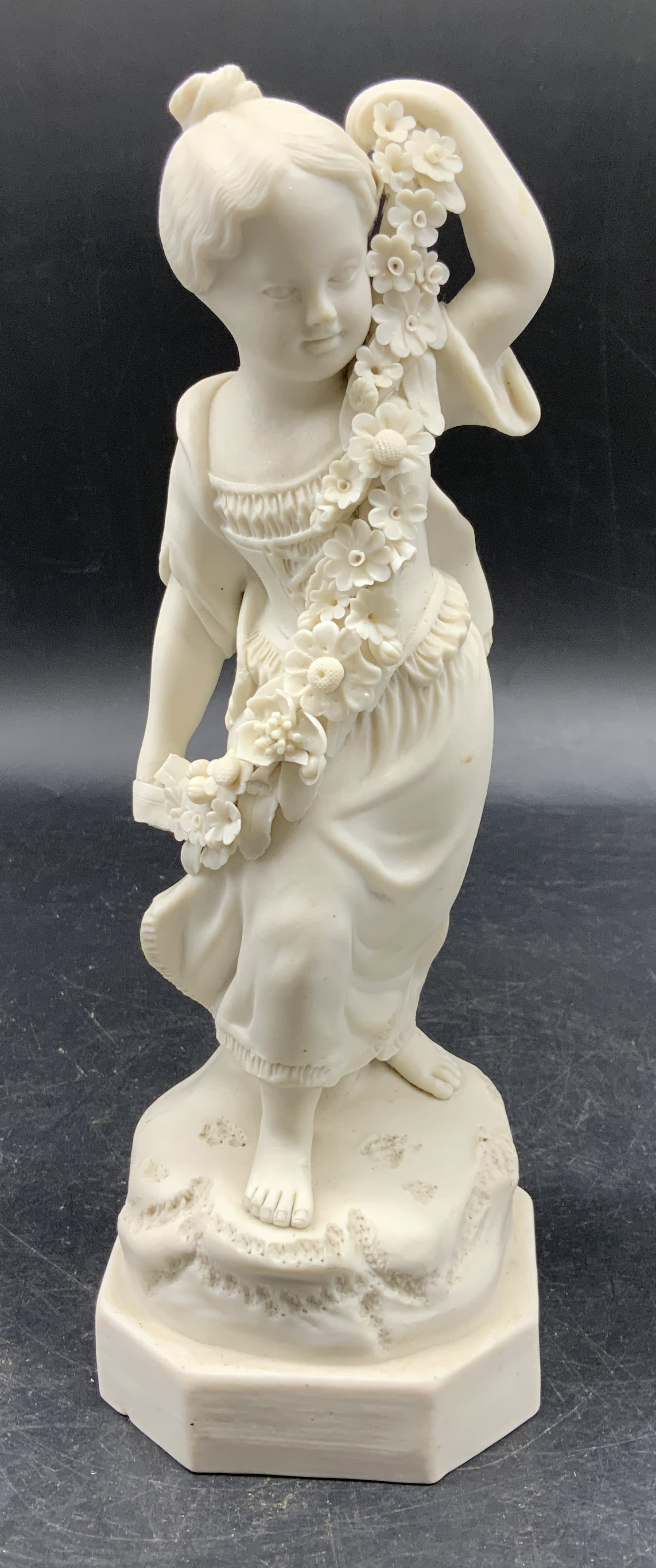 Spring Girl Bisque Porcelain Vntg Figural (1 of 10)
