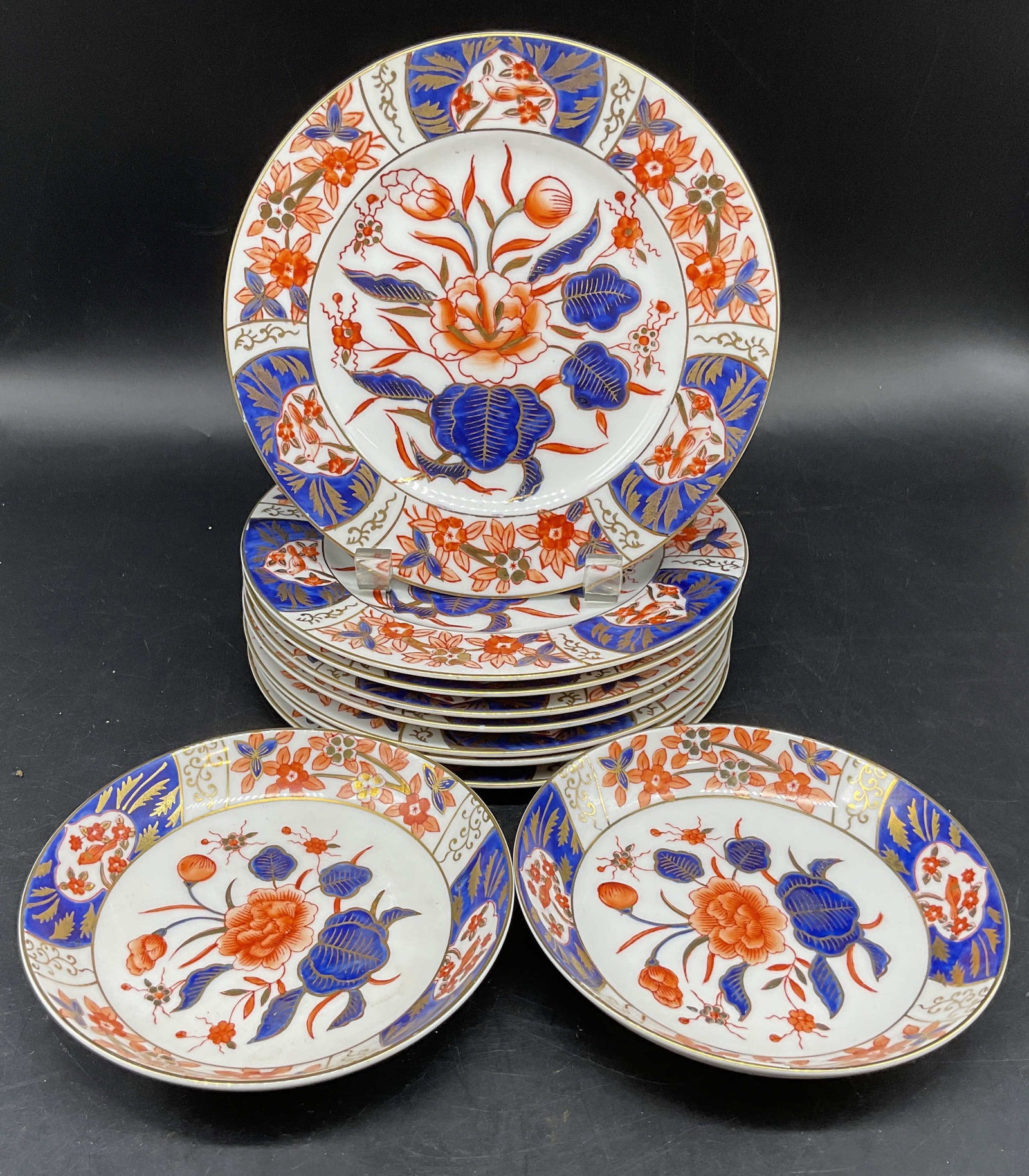 Set 10 Imari Design Porcelain Plates (1 of 11)