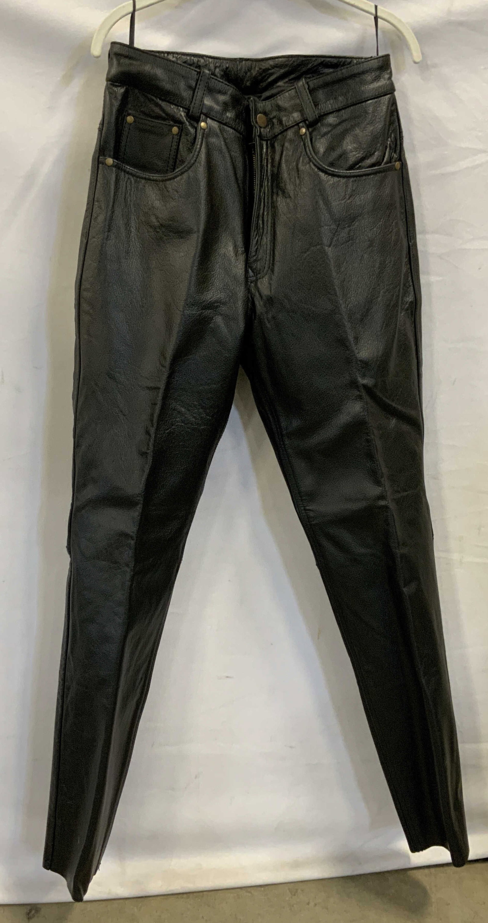 Jayefo leather pants with raw hem NWT (1 of 8)