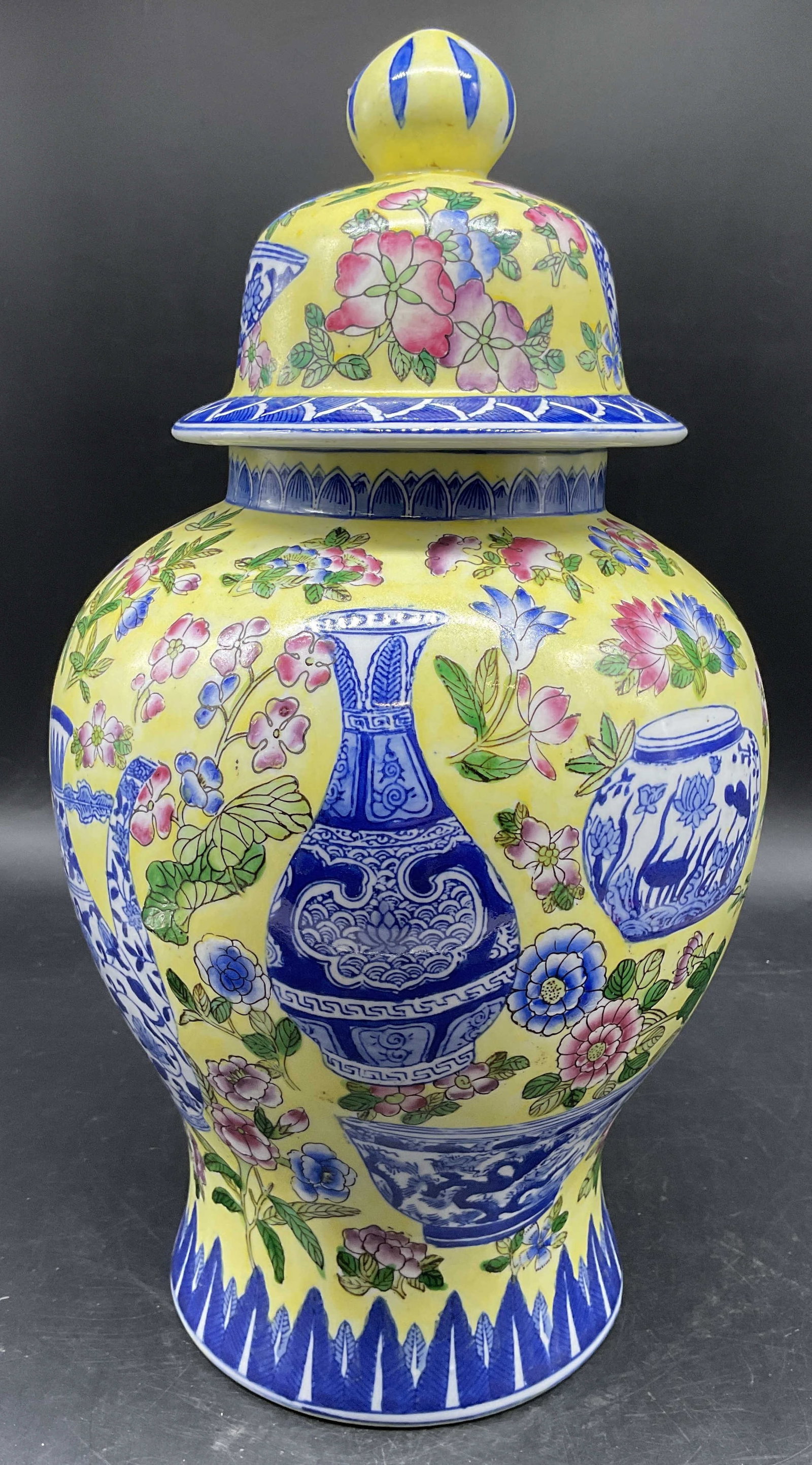 Andrea by Sadek Chinoiserie Porc Ginger Jar (1 of 12)