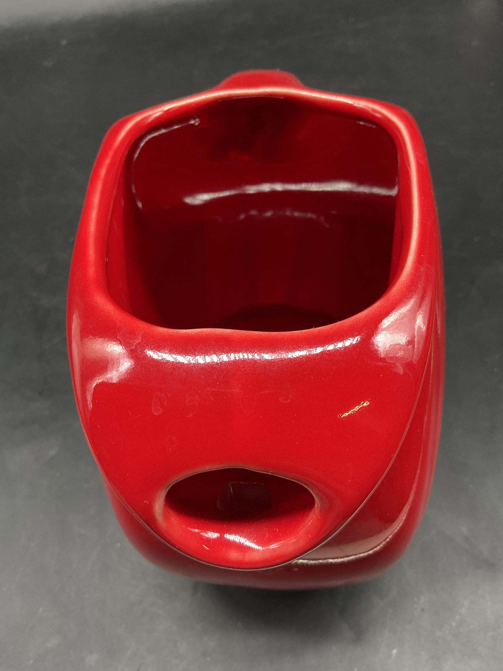 Red Fiesta Ware Large Disk Pitcher - 10