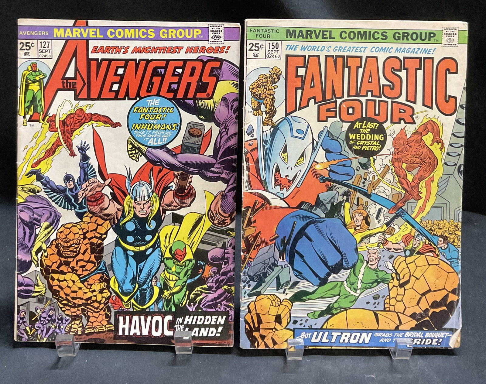 Lt2 74 Marvel Avengers & Fantastic Four Comic Bks (1 of 15)