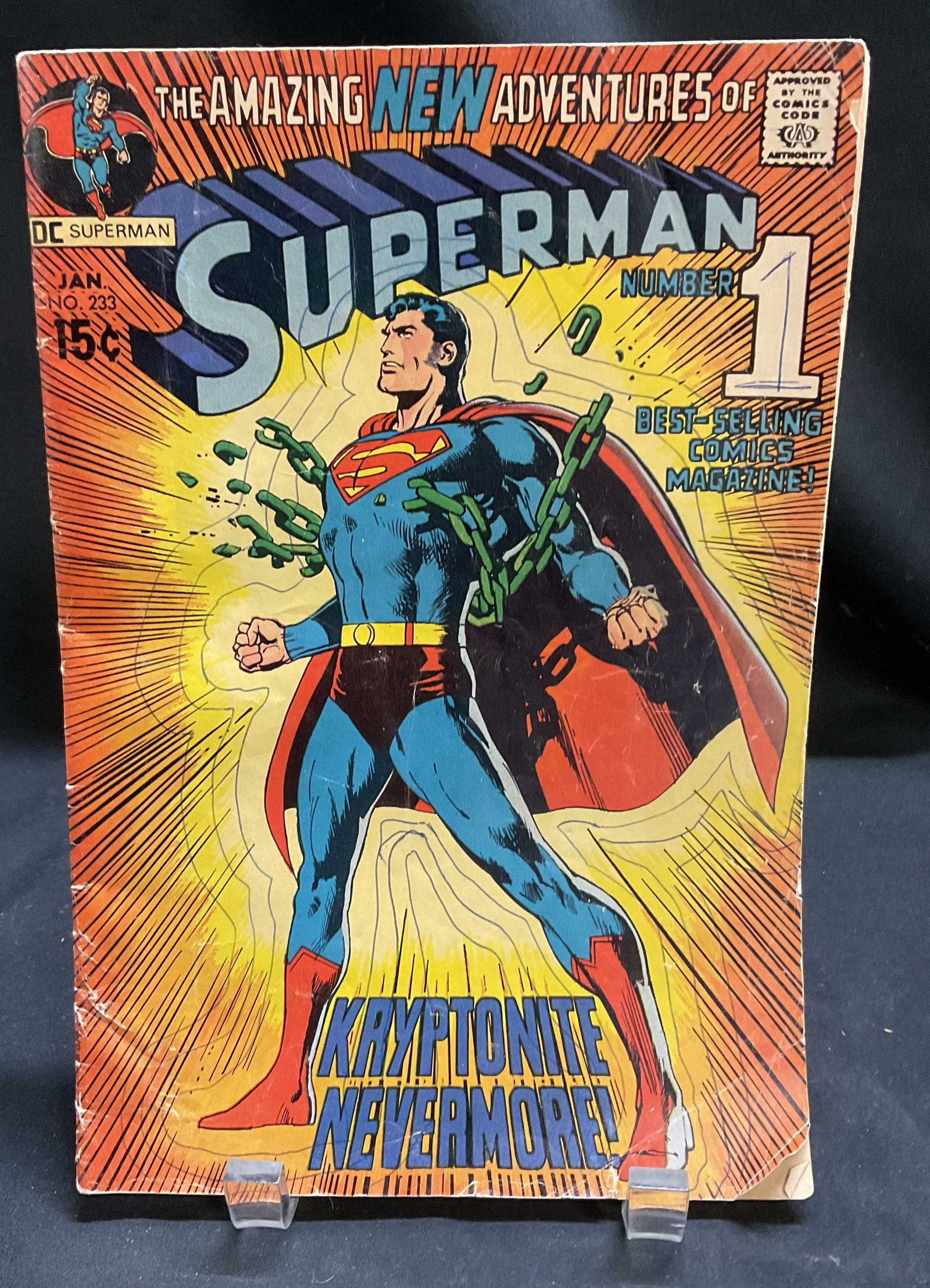 1971 DC Superman #233 Comic Book (1 of 9)
