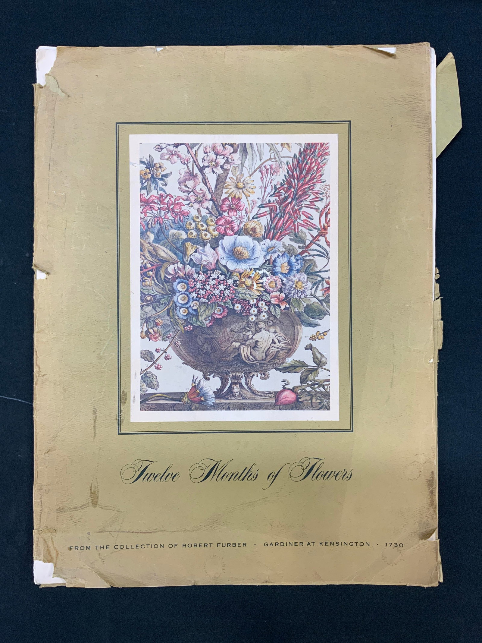 Vtg 1964 R. Furber Floral Lithograph Print Lt8 (1 of 20)