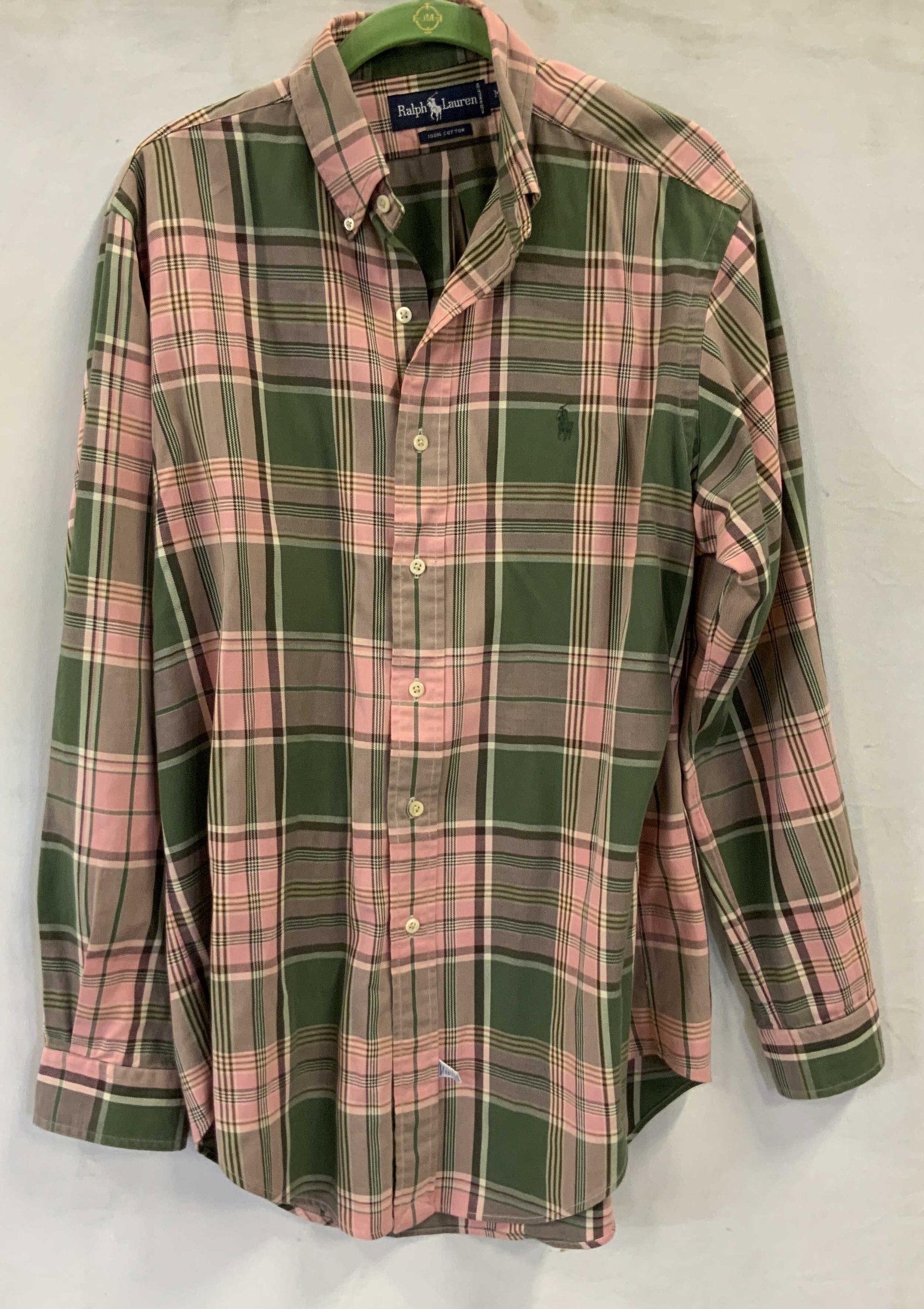 Vntg Ralph Lauren Plaid button up shirt cotton (1 of 6)