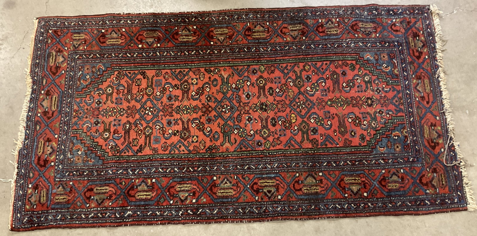 VINTAGE Hand-Knotted Wool Persian Village Rug (1 of 7)