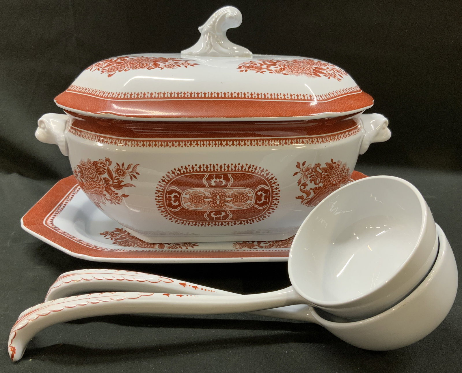 Vtg Lt4 Spode Porcelain Tureen Set (1 of 13)