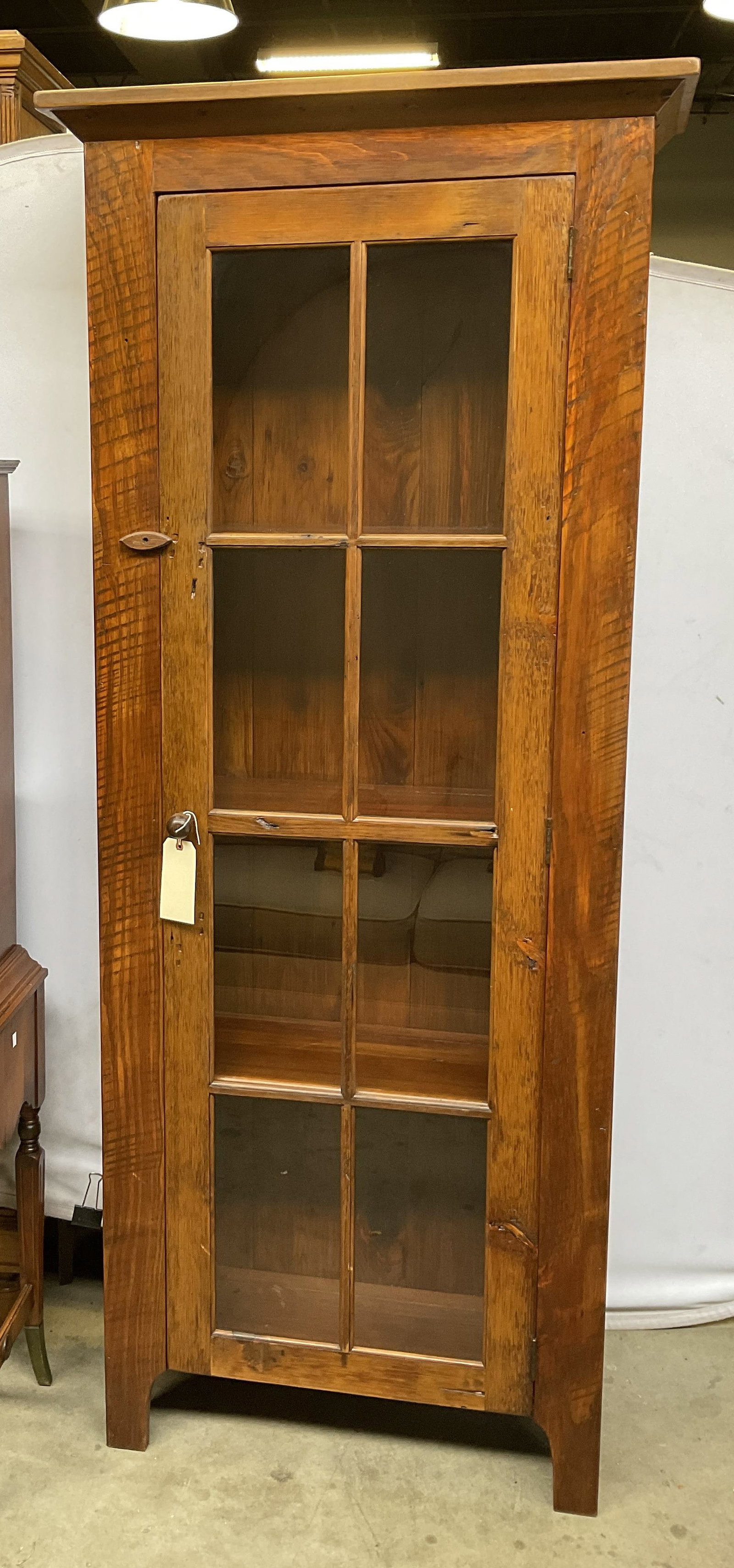 ANTIQUE 79.5in Single-Door Pantry Cupboard (1 of 8)