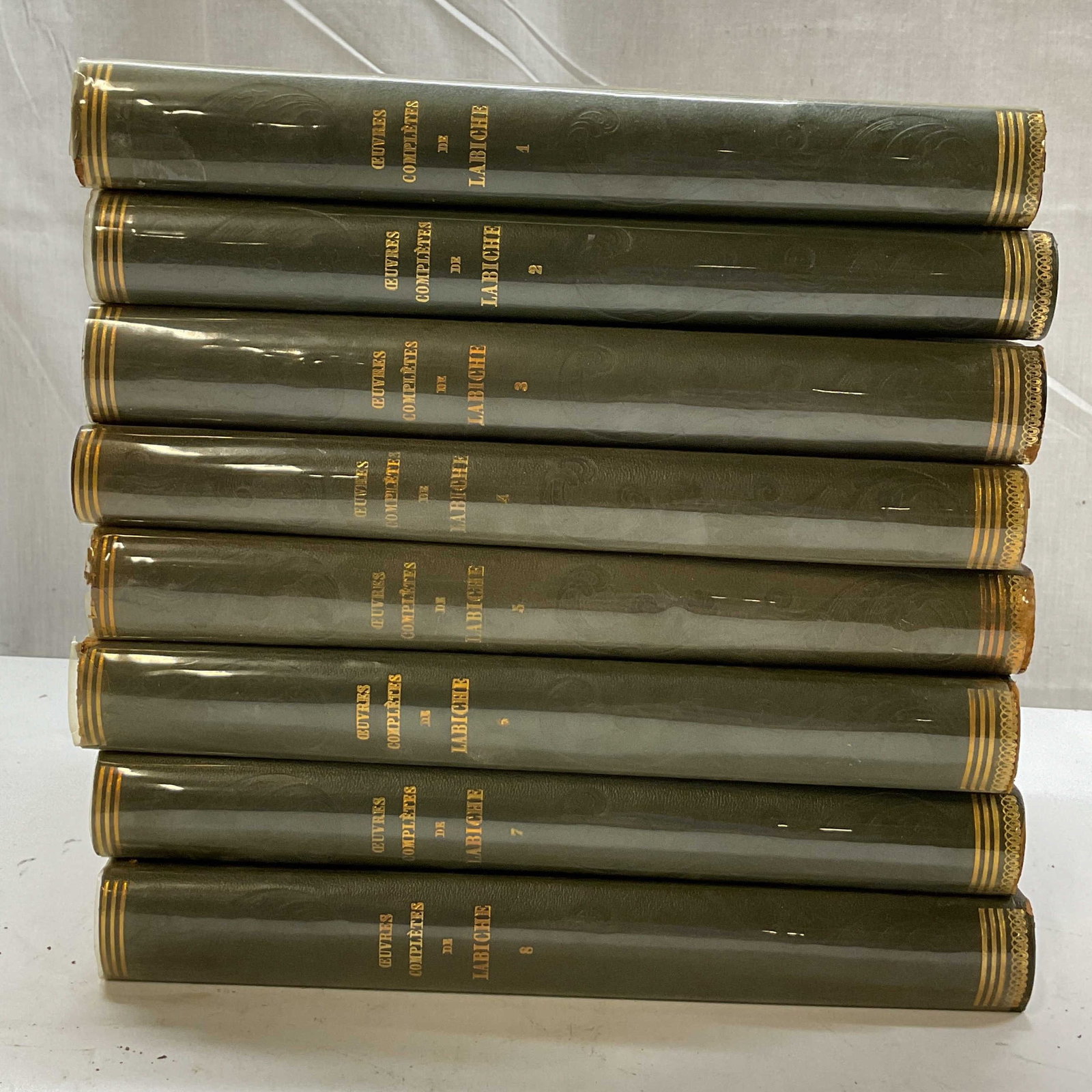 Set 8 1966 1st Ed Oeuvres Completes De Labiche+: Set of 8 first edition books. Oeuvres Completes De Labiche volume 1-8. Original illustrations by Jacques Carelman, Tibor Csernus, Robin Jacques, Jacques Noel et Michel Simeon. Published by Au Club De 