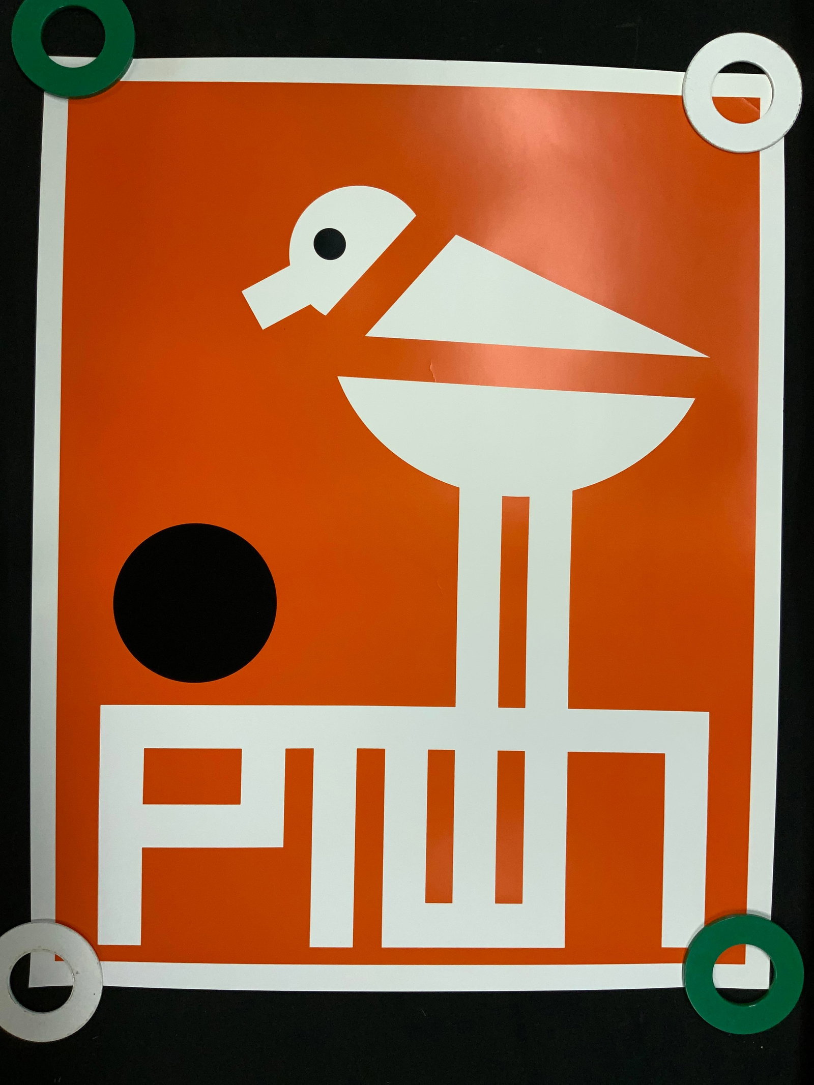 Geometric Bird Graphic Poster - 2