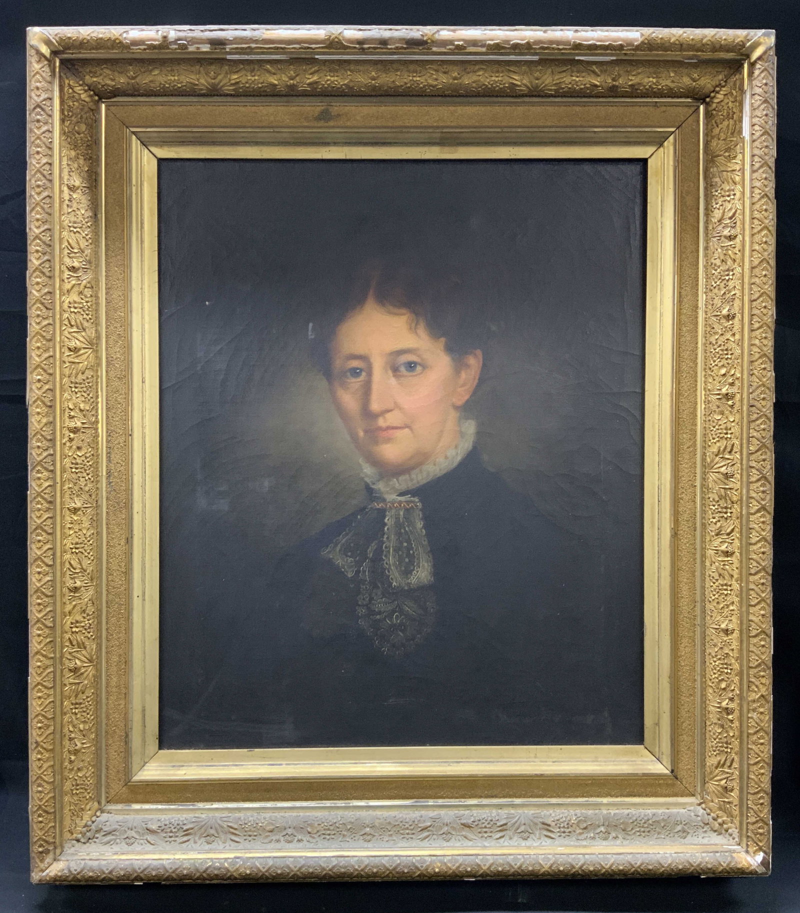 Antq Dr. Mary K Gale Oil Portrait, Framed (1 of 11)