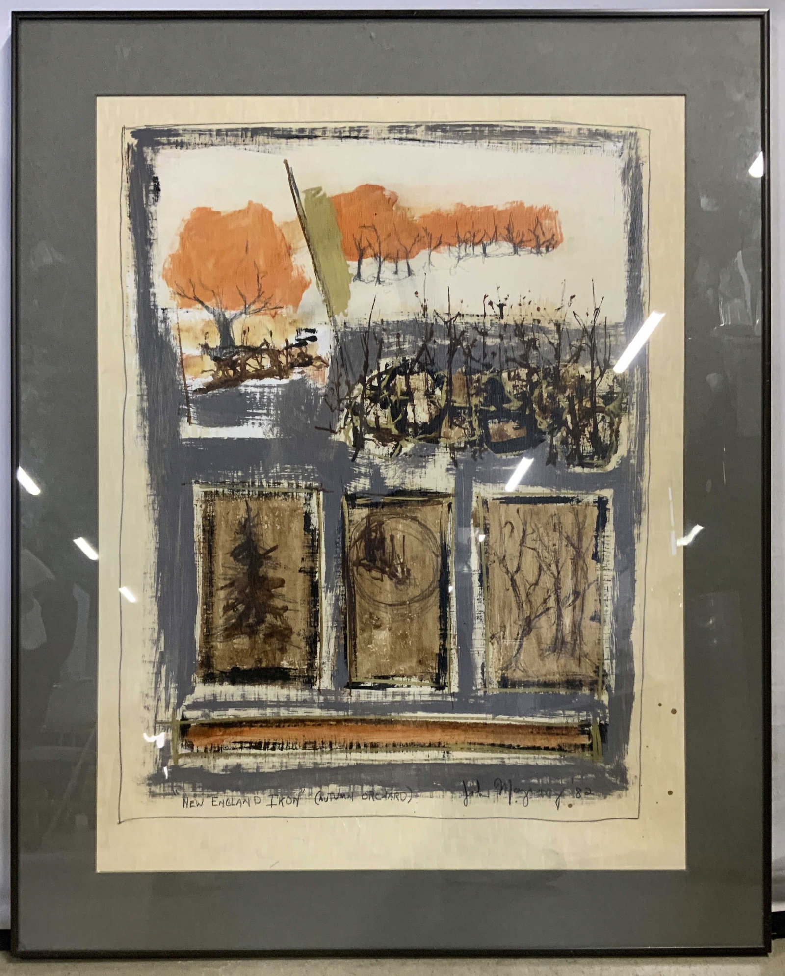 1982 Mxd Media Artwork, New England Iron, sgn (1 of 11)