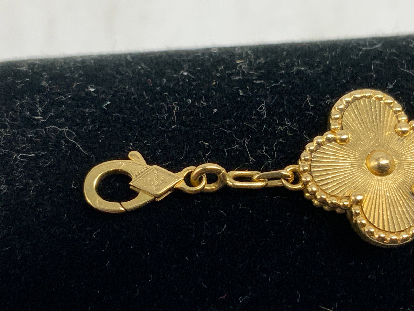 Van Cleef 18K Gold Alhambra Bracelet w Cert. - 11