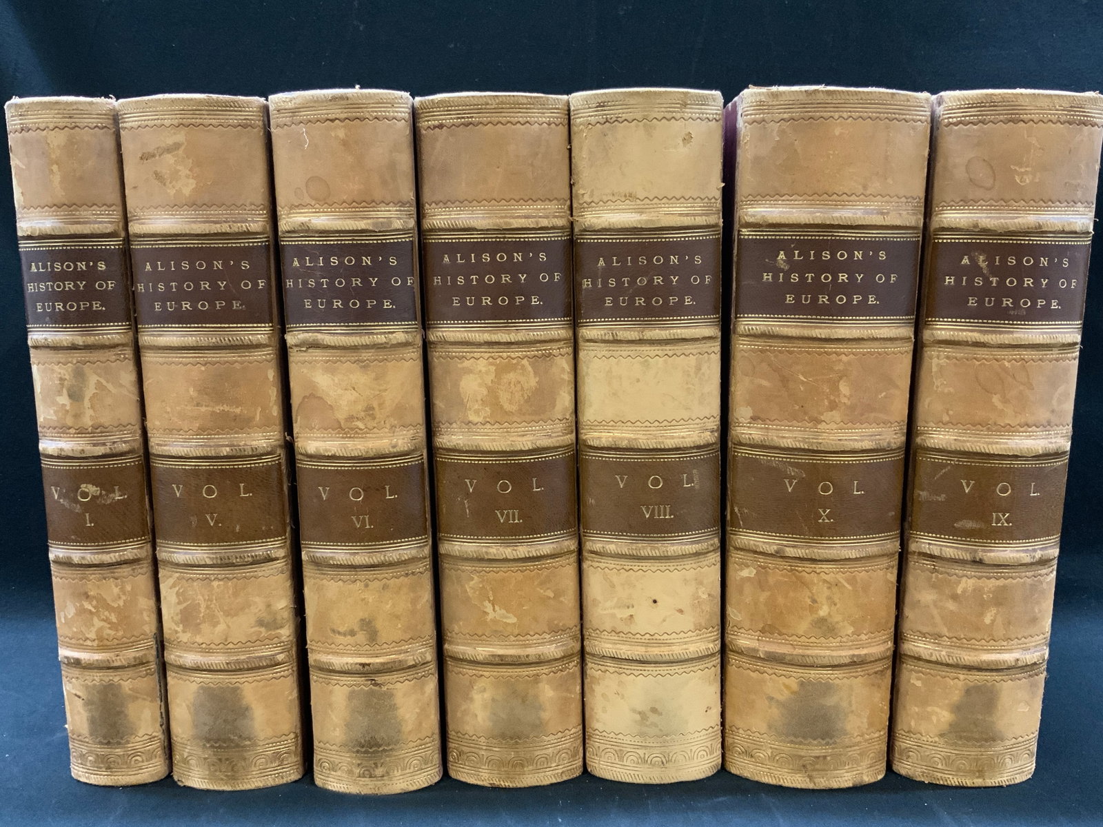 Antq 1833 Lt7 Alisons History of EU Bks (1 of 11)