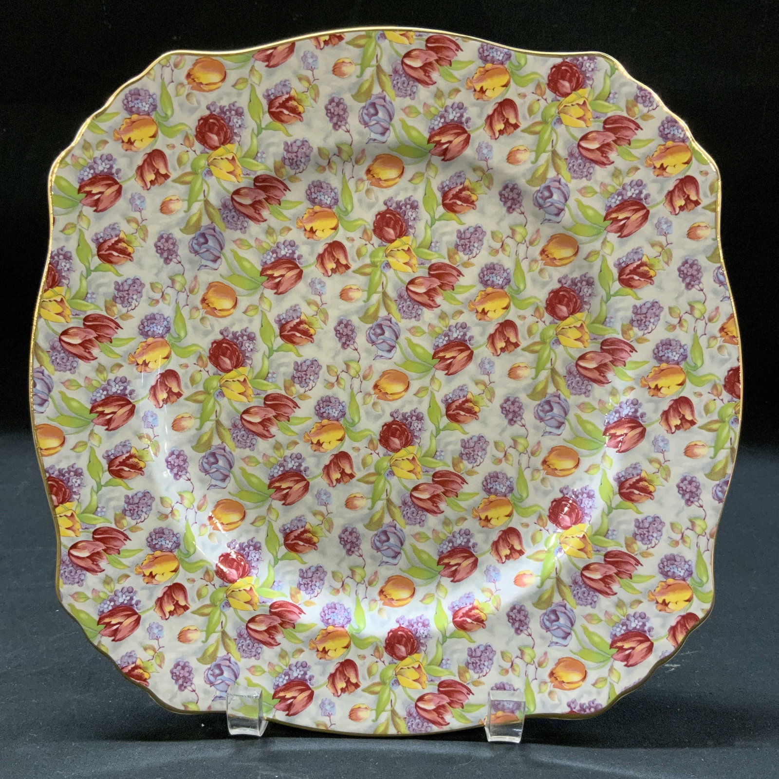 Vtg 1995 Royal Winton Stratford Chintz Plate, UK (1 of 7)