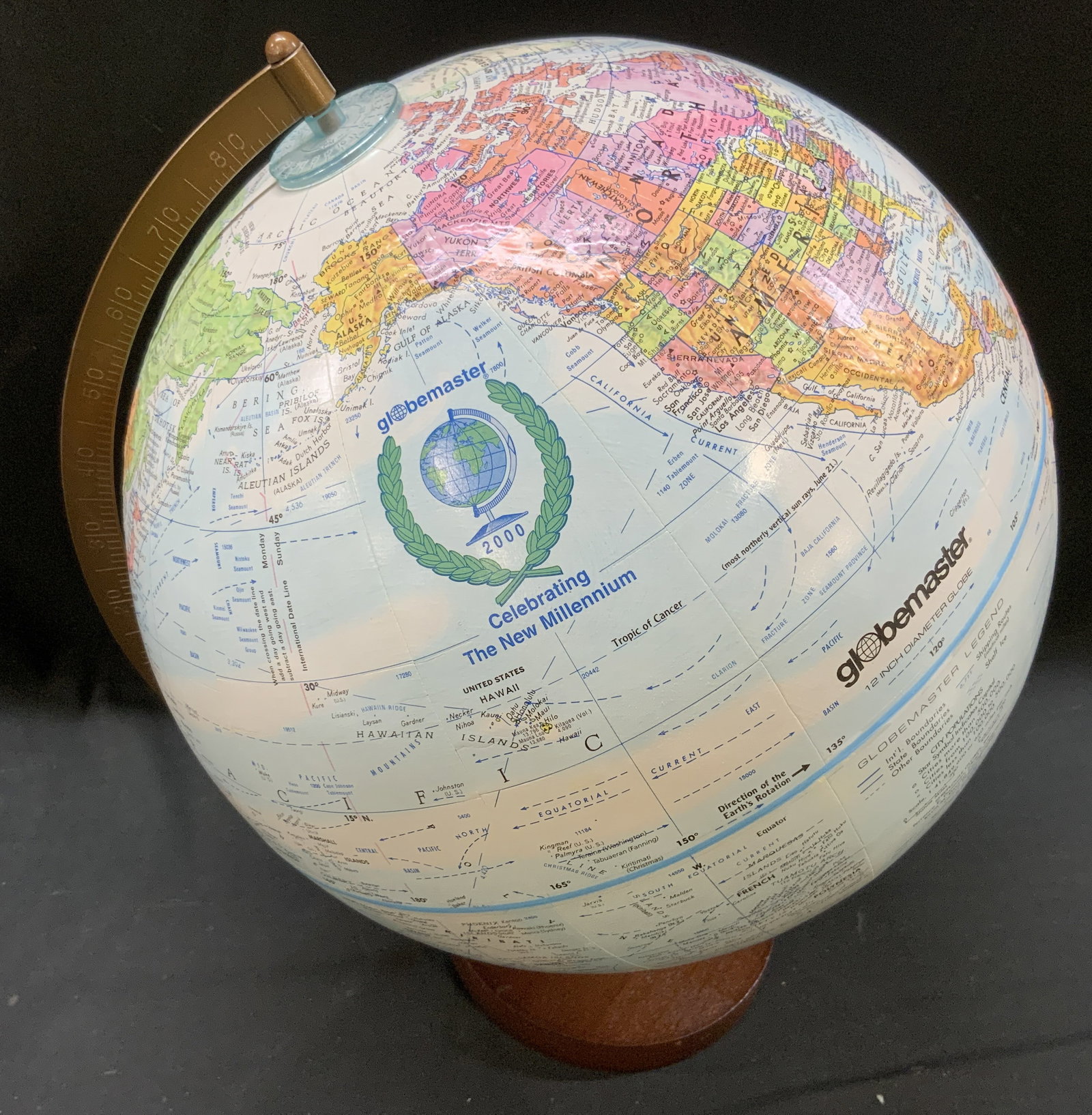 Vtg Globemaster Millennium World Globe (1 of 8)