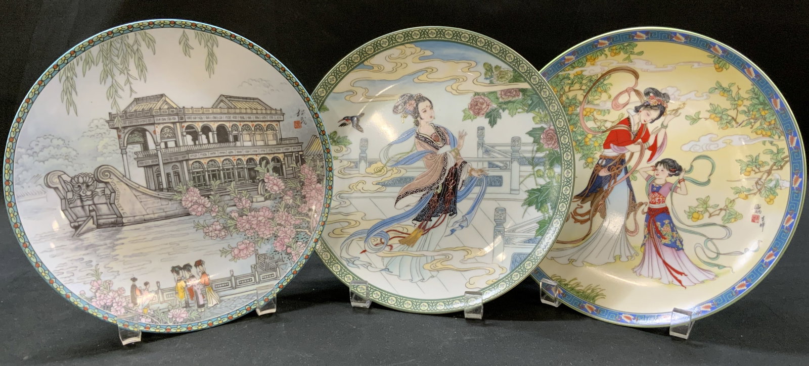 Vtg 1988-91 Lt3 Jingdezhen Porcelain Plates IOB (1 of 7)