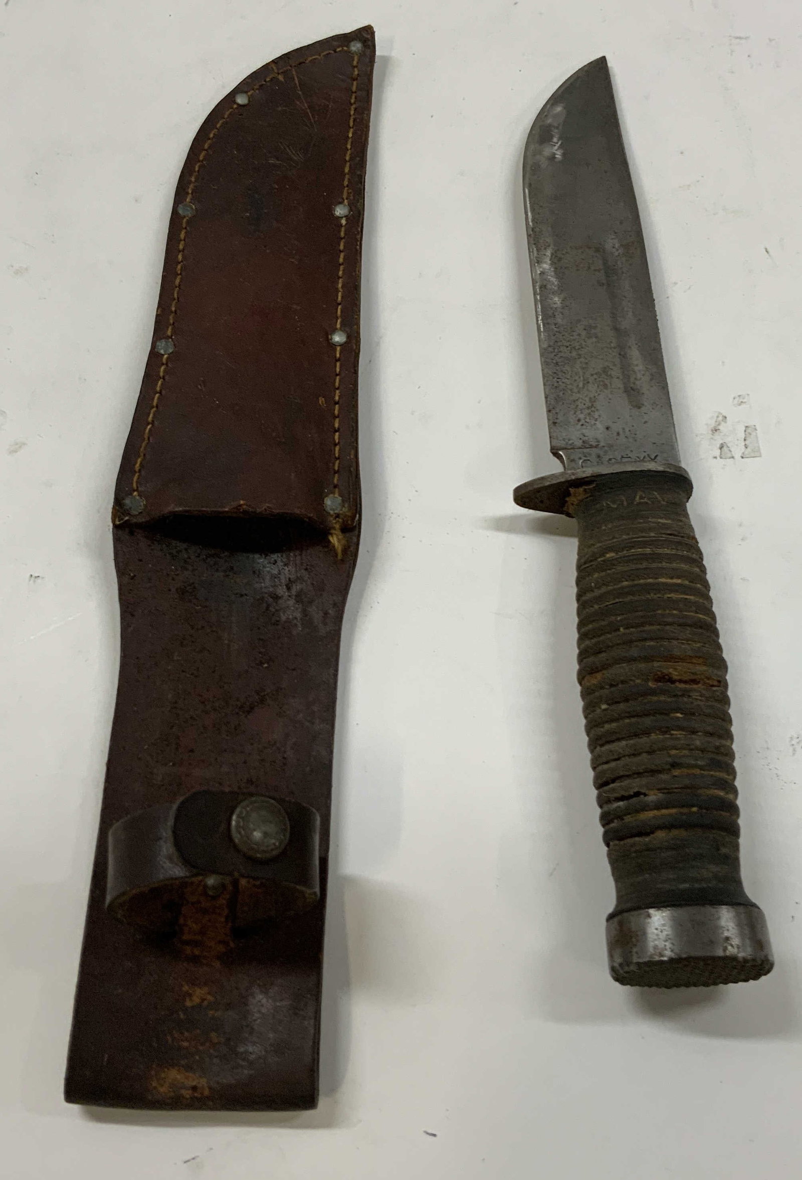 Vntg WWII Case XX337-6 Quartermaster knife & case (1 of 6)