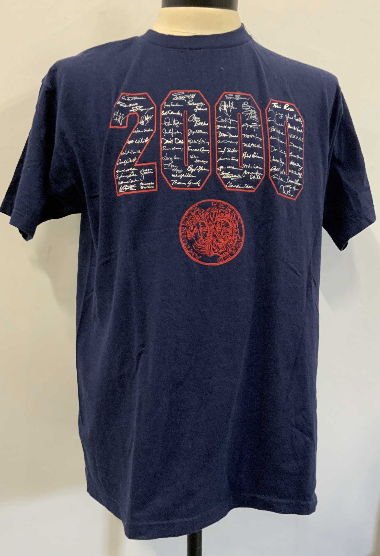 2000 Tony Awards nominee charity tee shirt: 2000 Tony Awards nominee charity tee shirt. 100% cotton tee shirt size XL. From the year 2000 Tony Awards, features the numbers 2000 filled with all the Tony nominees for that year also the Tony